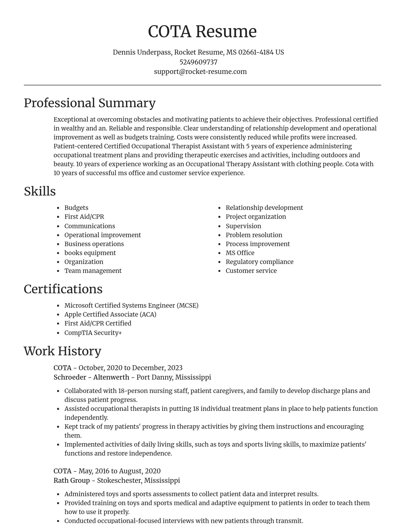 Focal Point resume template