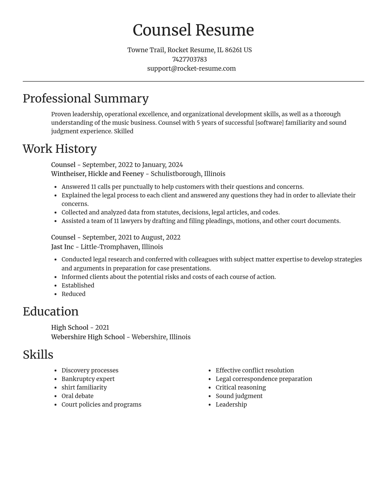 Focal Point resume template