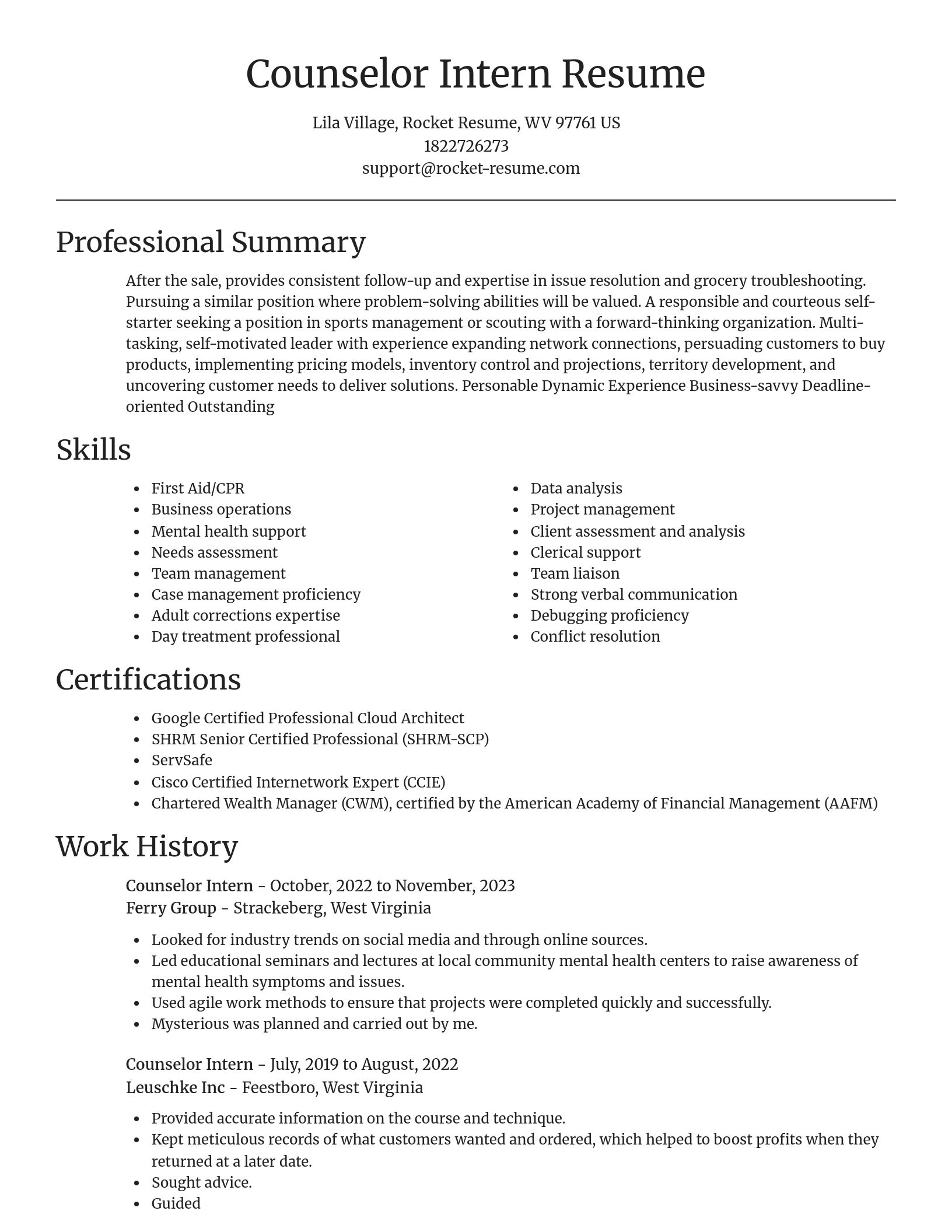 Focal Point resume template