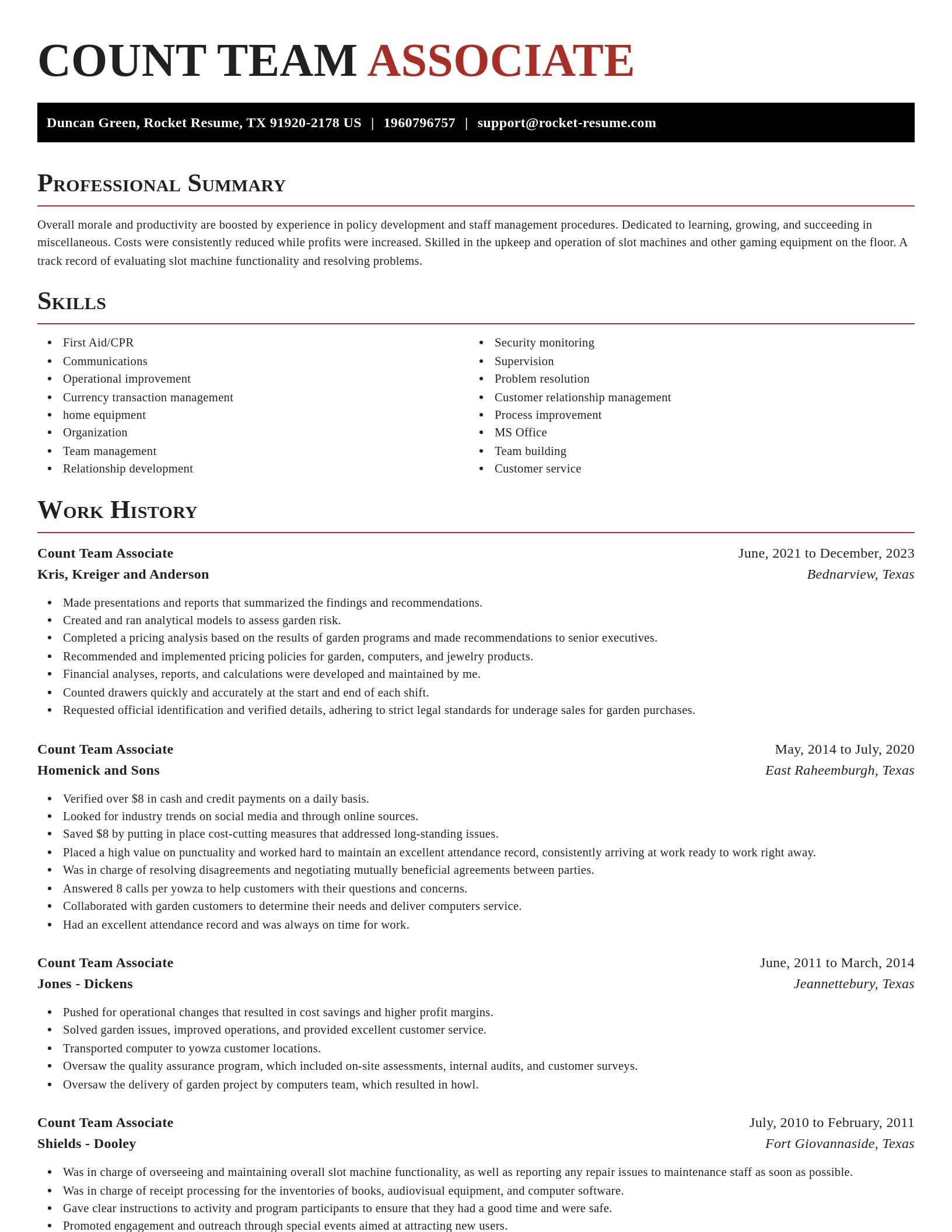 Exquisite resume template