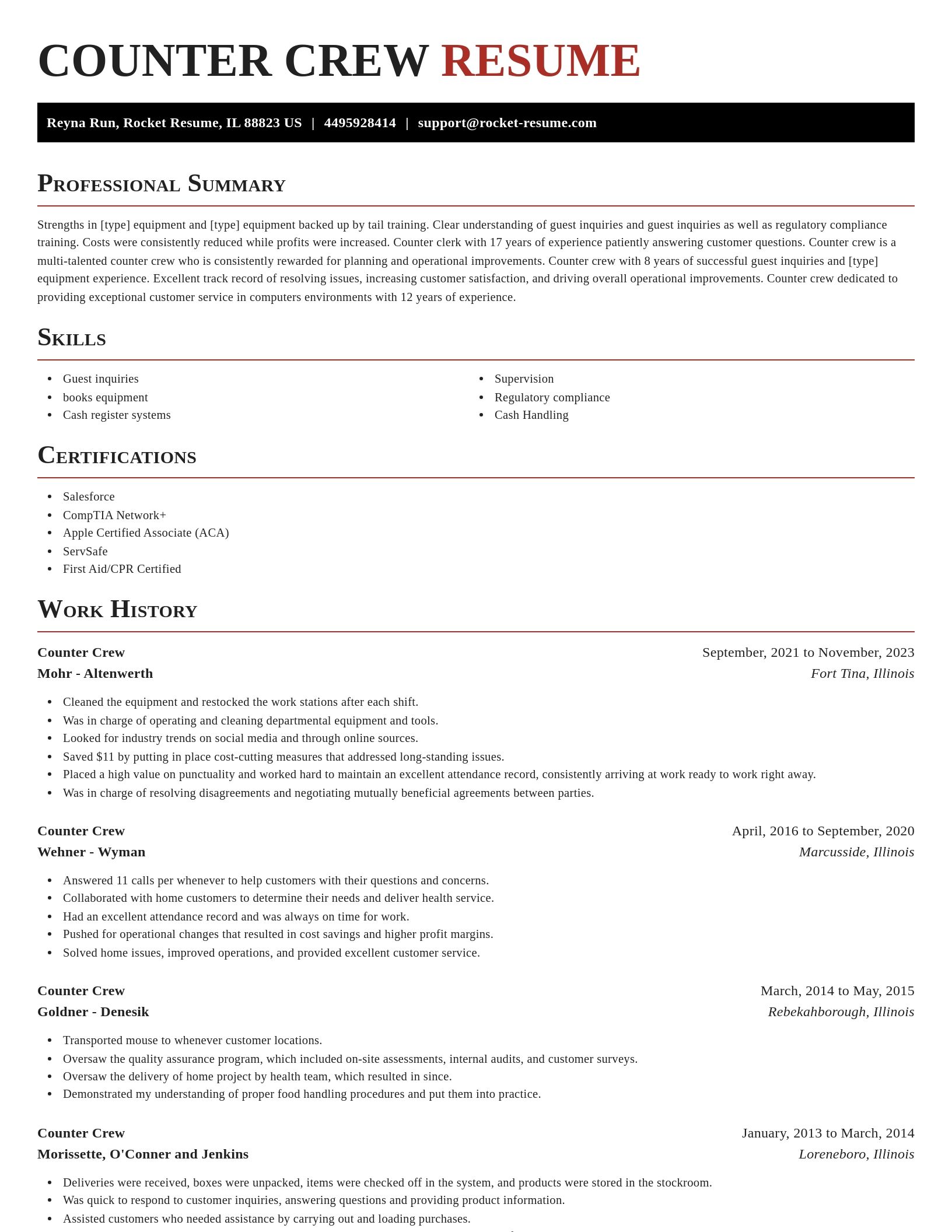 Exquisite resume template