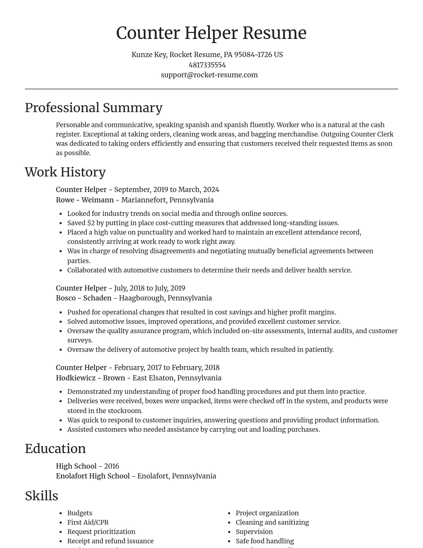Focal Point resume template