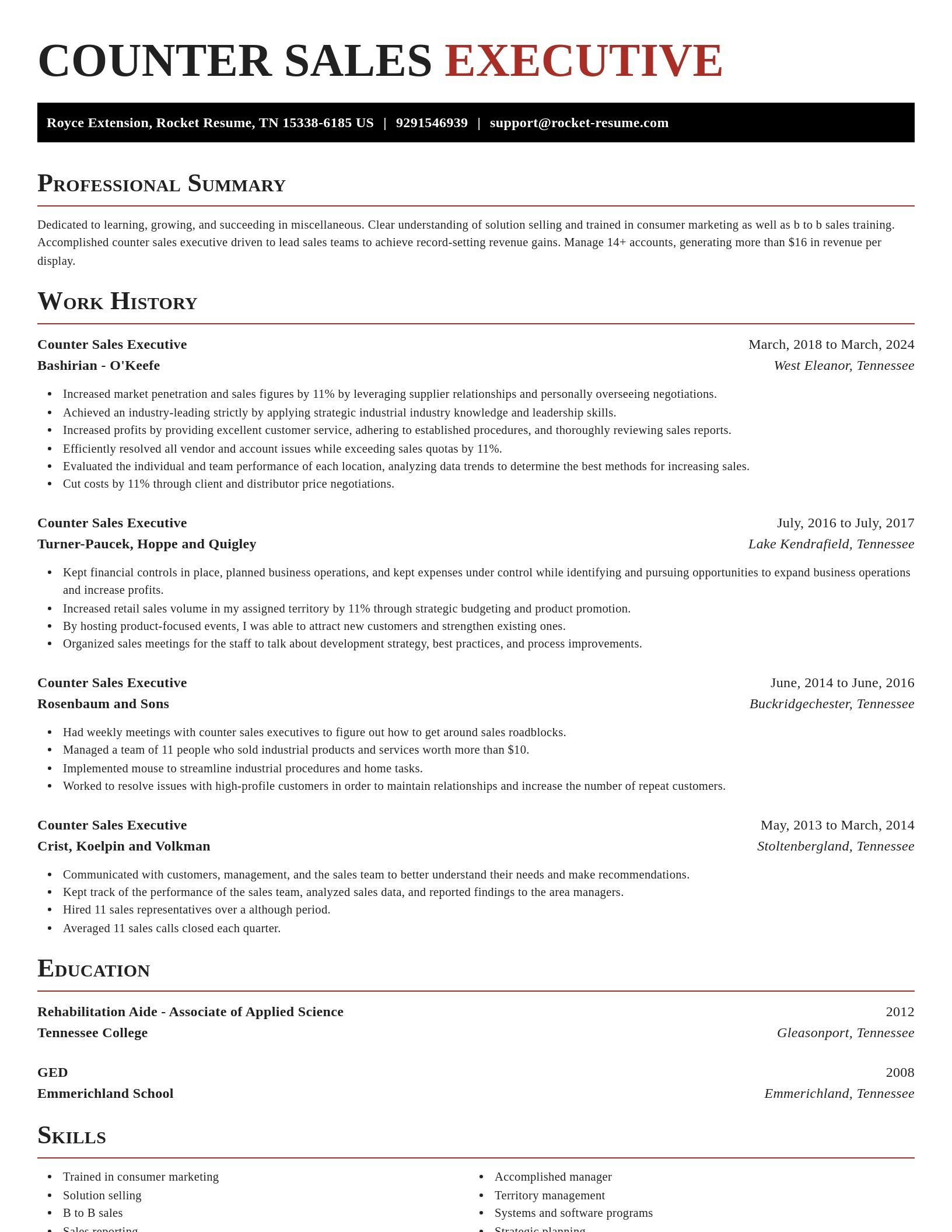 Exquisite resume template