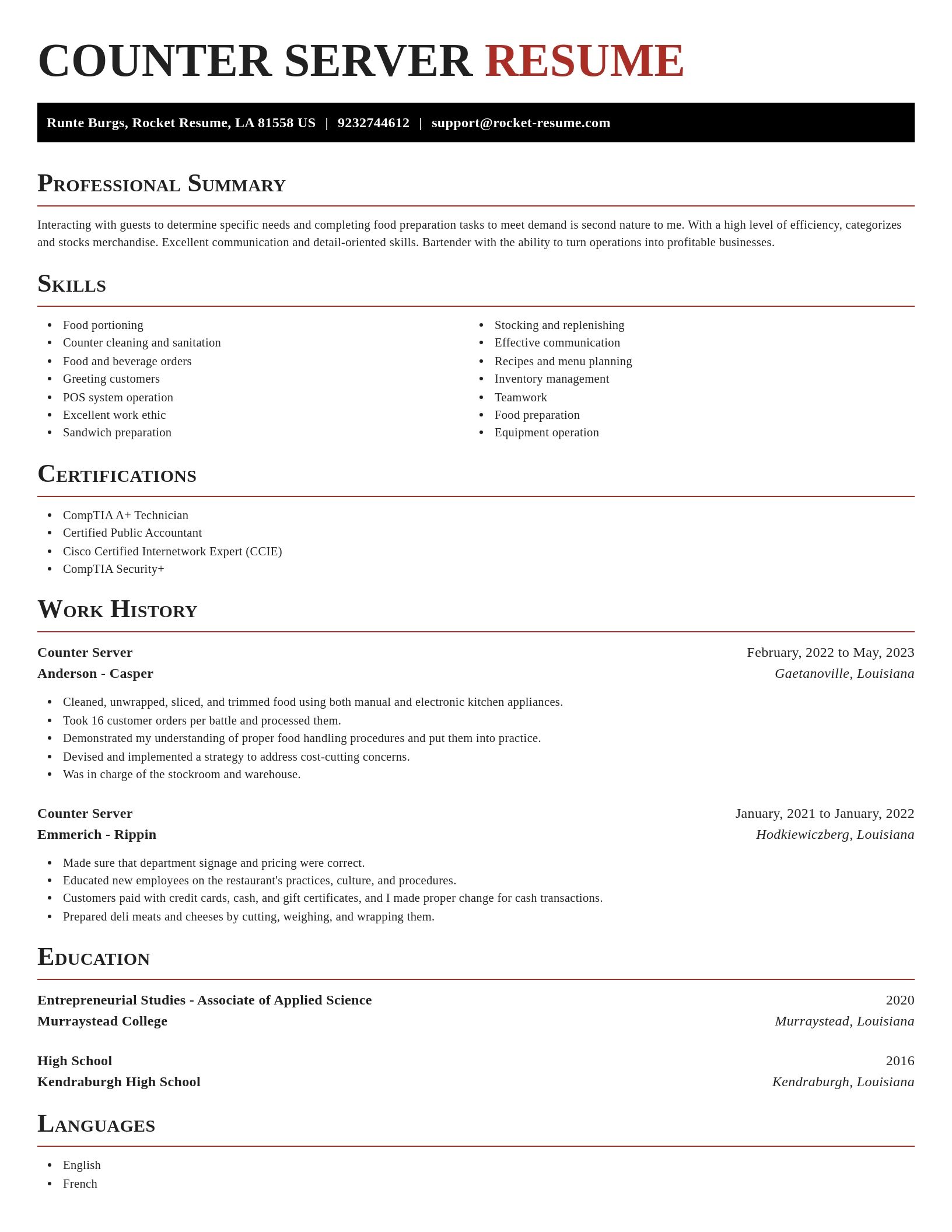 Exquisite resume template