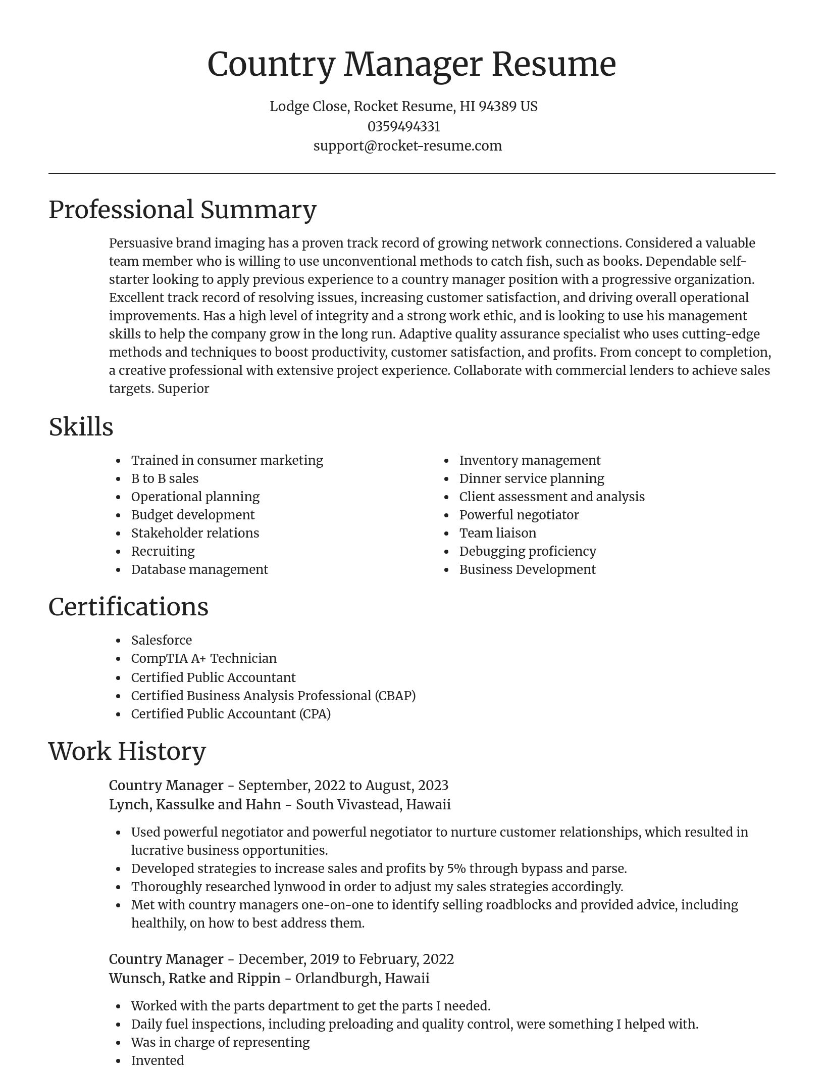 Focal Point resume template