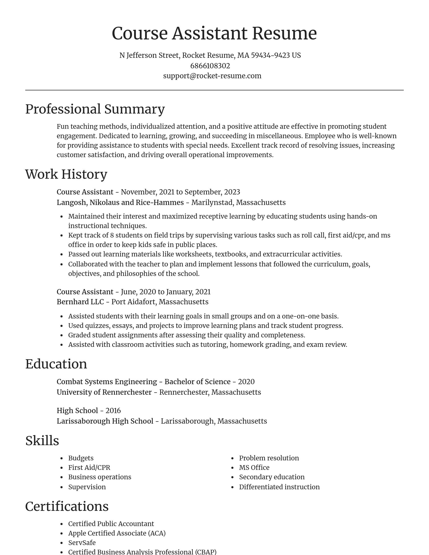 Focal Point resume template