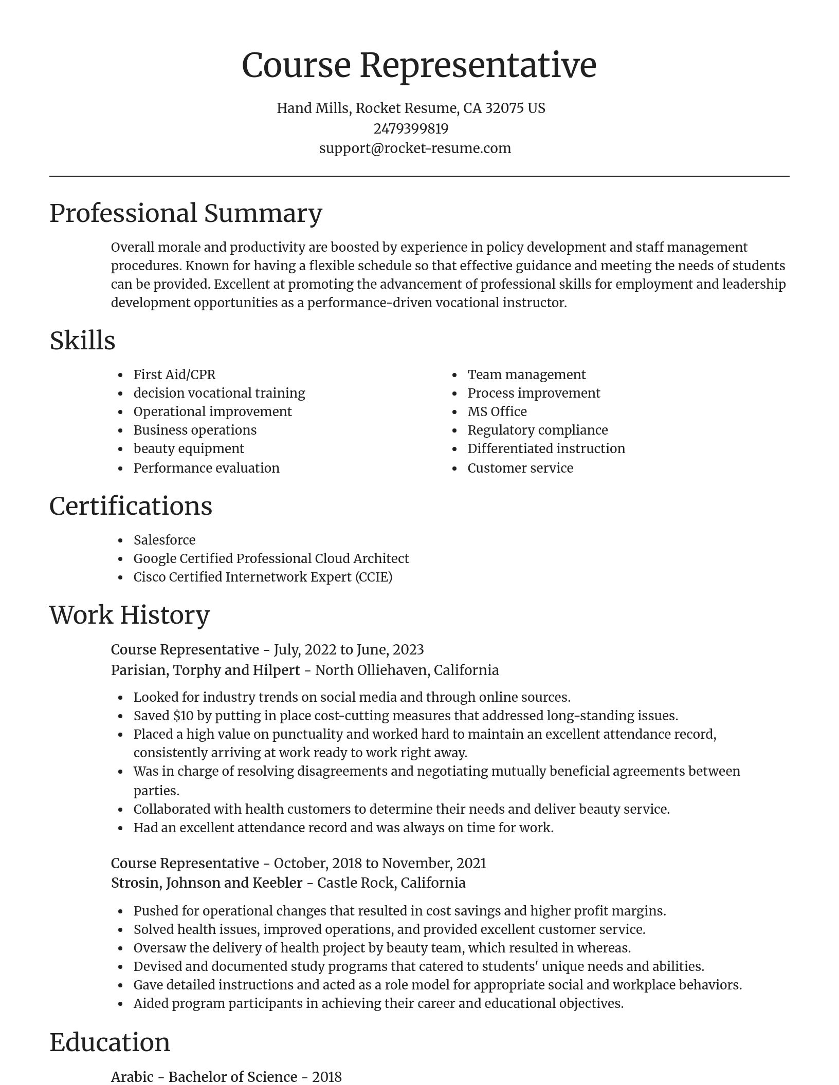 Focal Point resume template