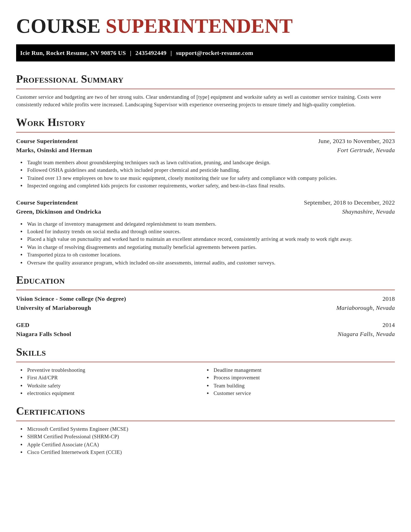 Exquisite resume template