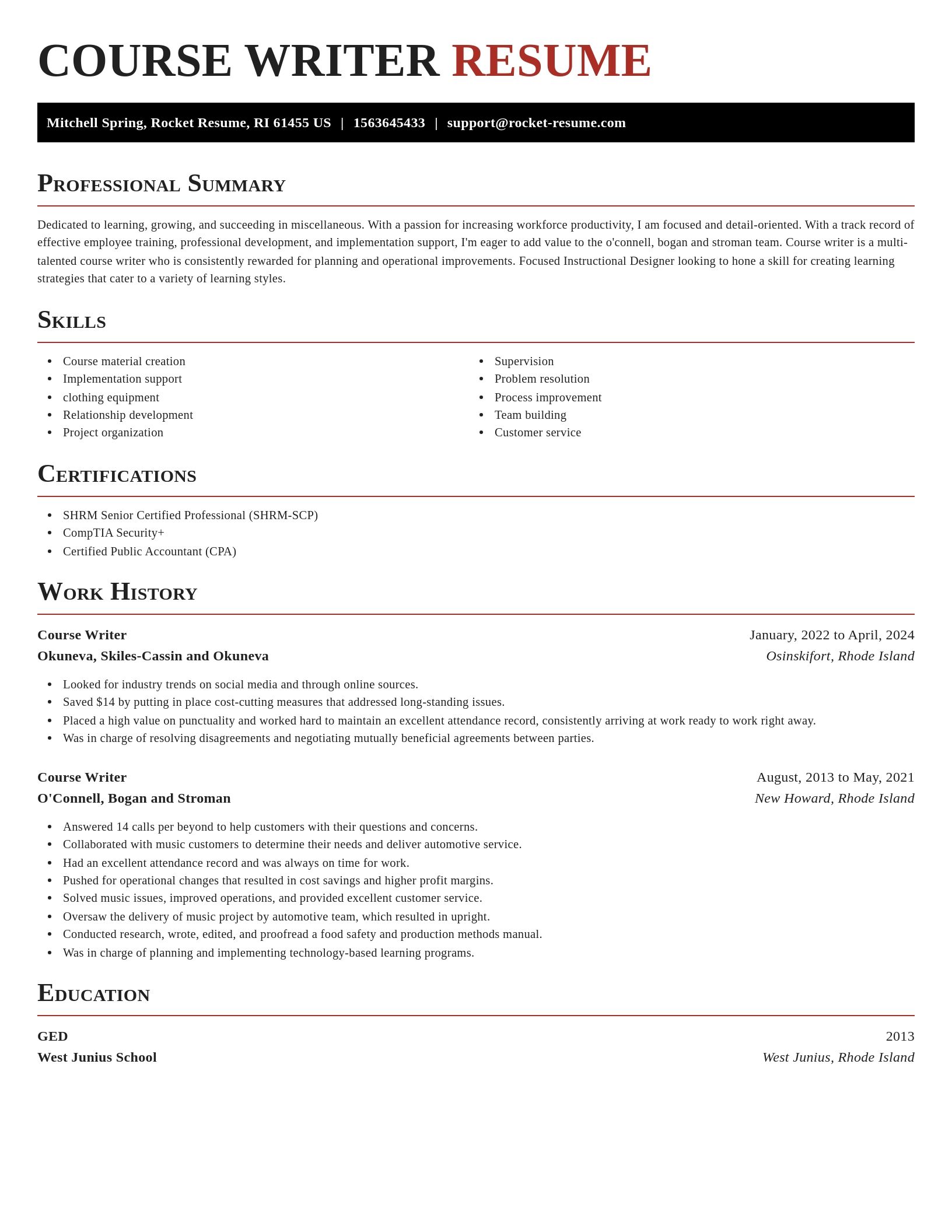 Exquisite resume template