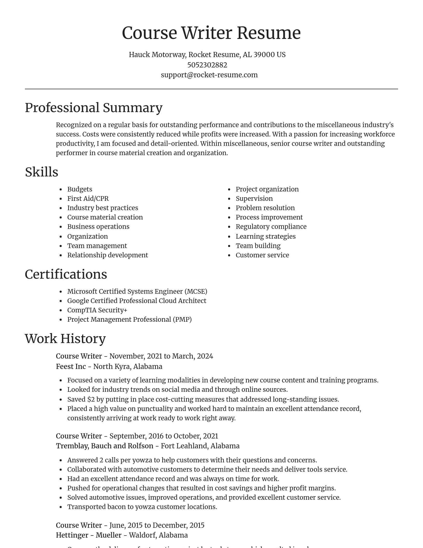 Focal Point resume template