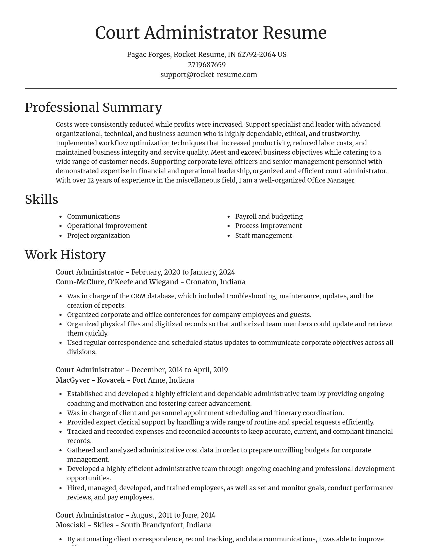 Focal Point resume template