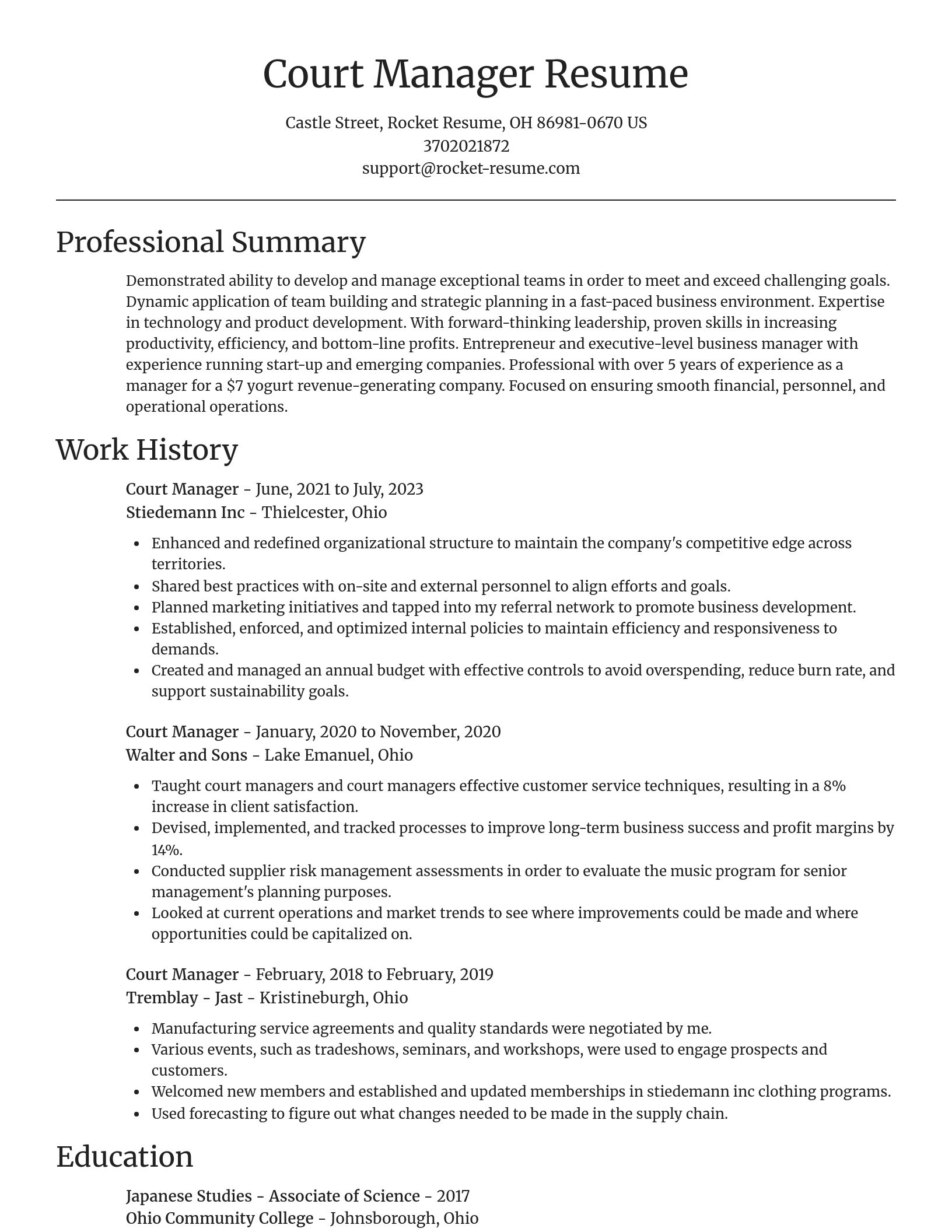 Focal Point resume template