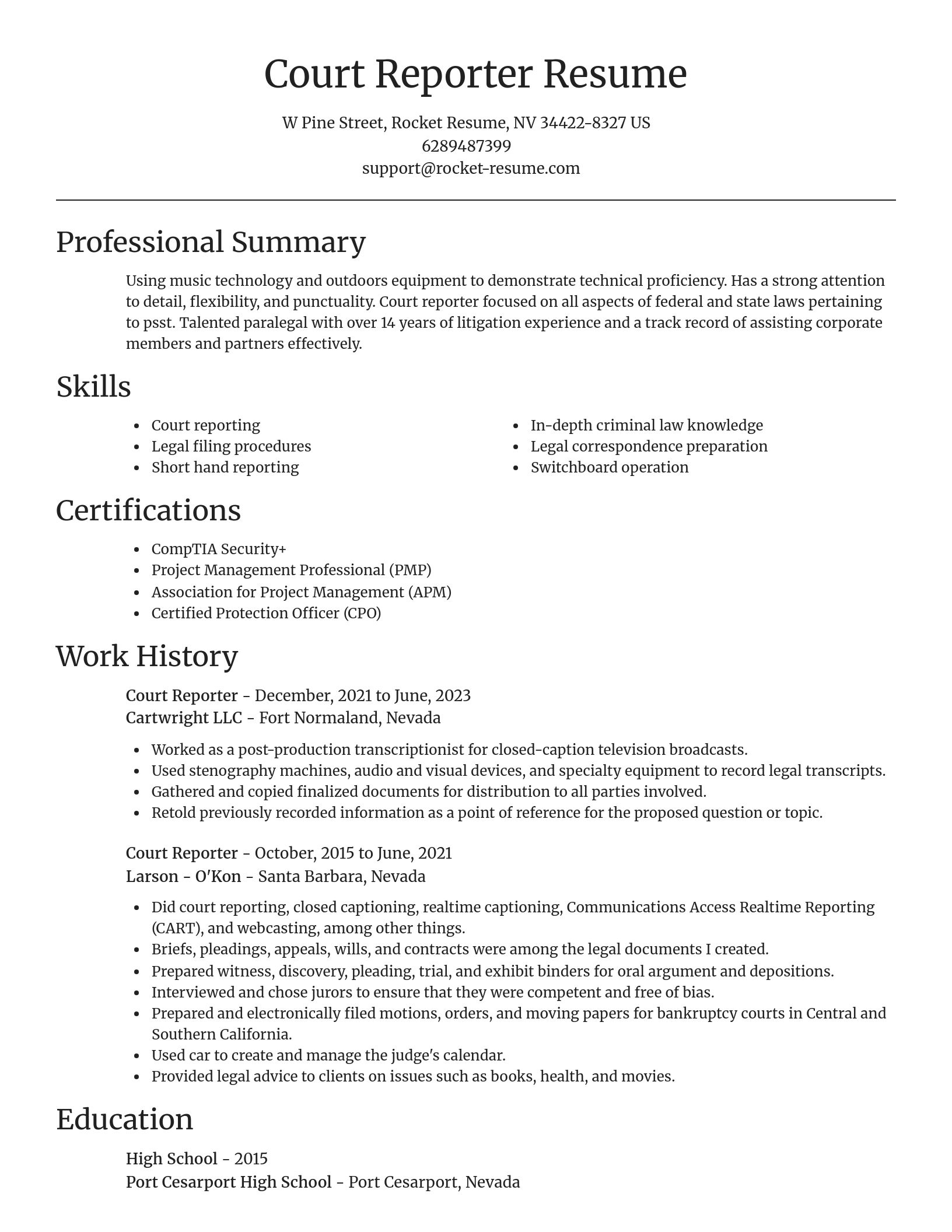 Focal Point resume template