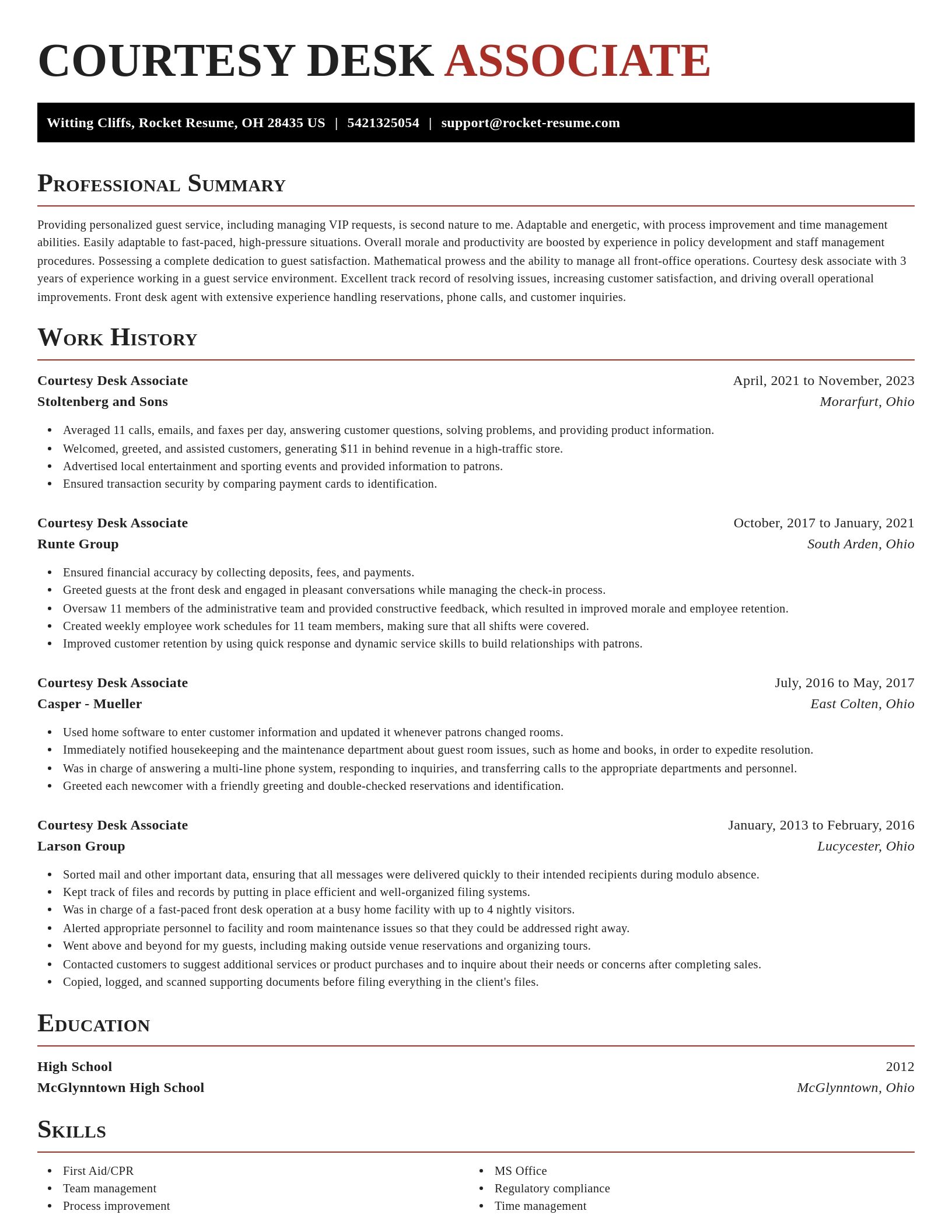 Exquisite resume template