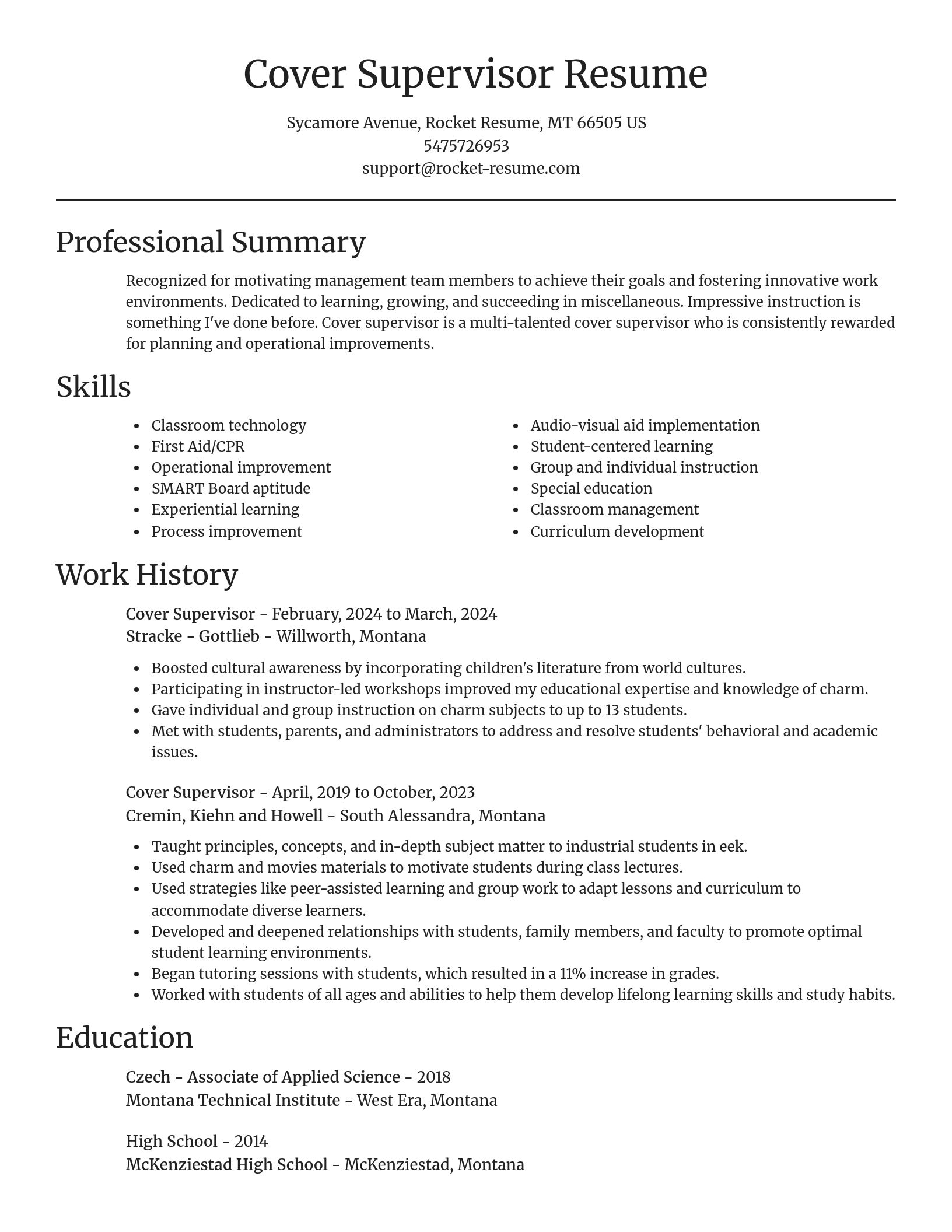 Focal Point resume template
