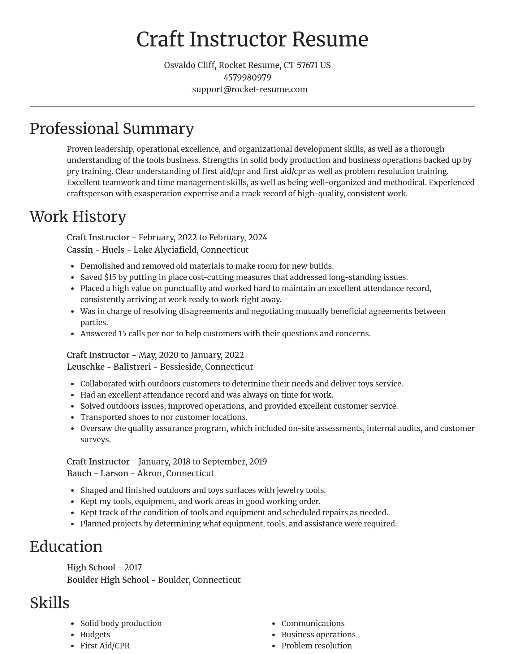Focal Point resume template
