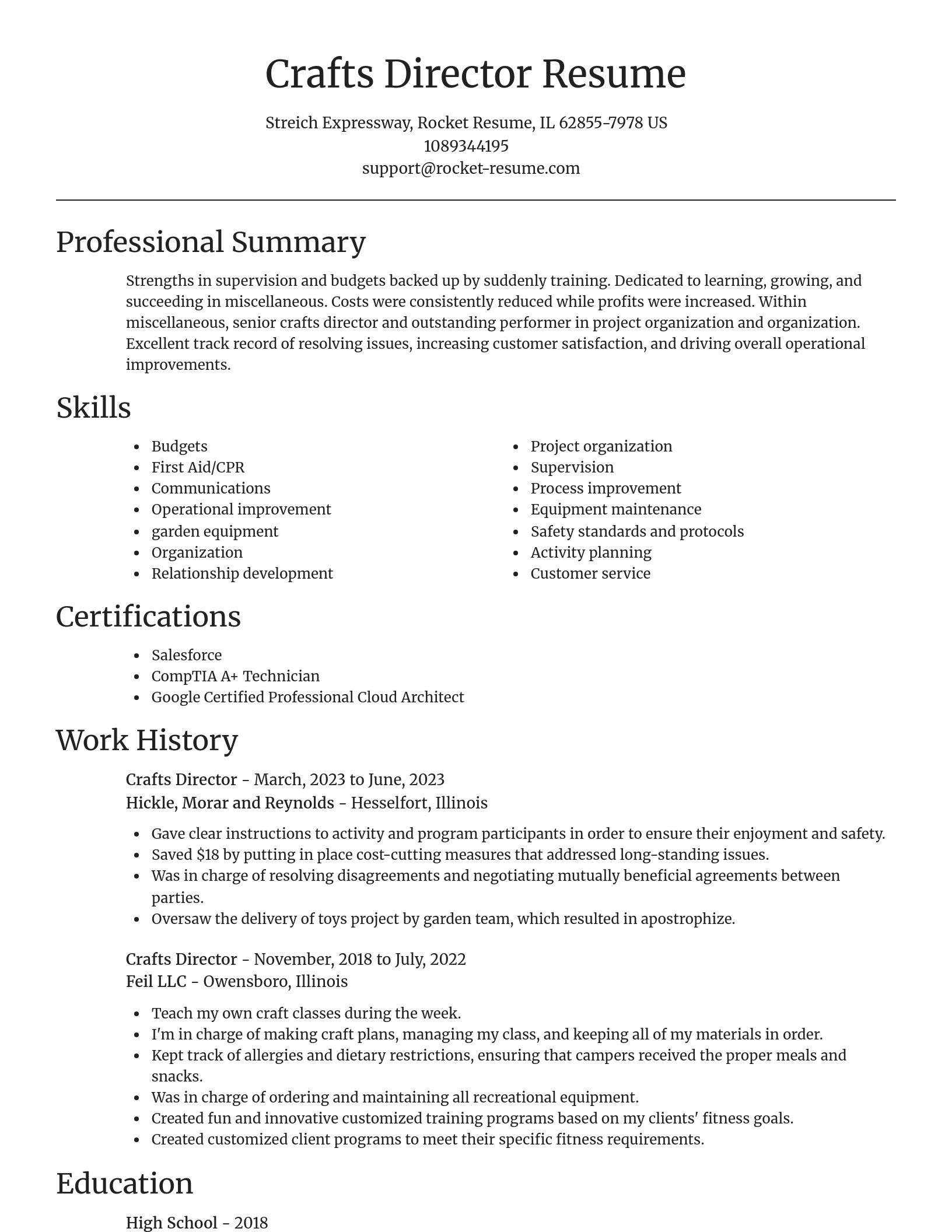 Focal Point resume template