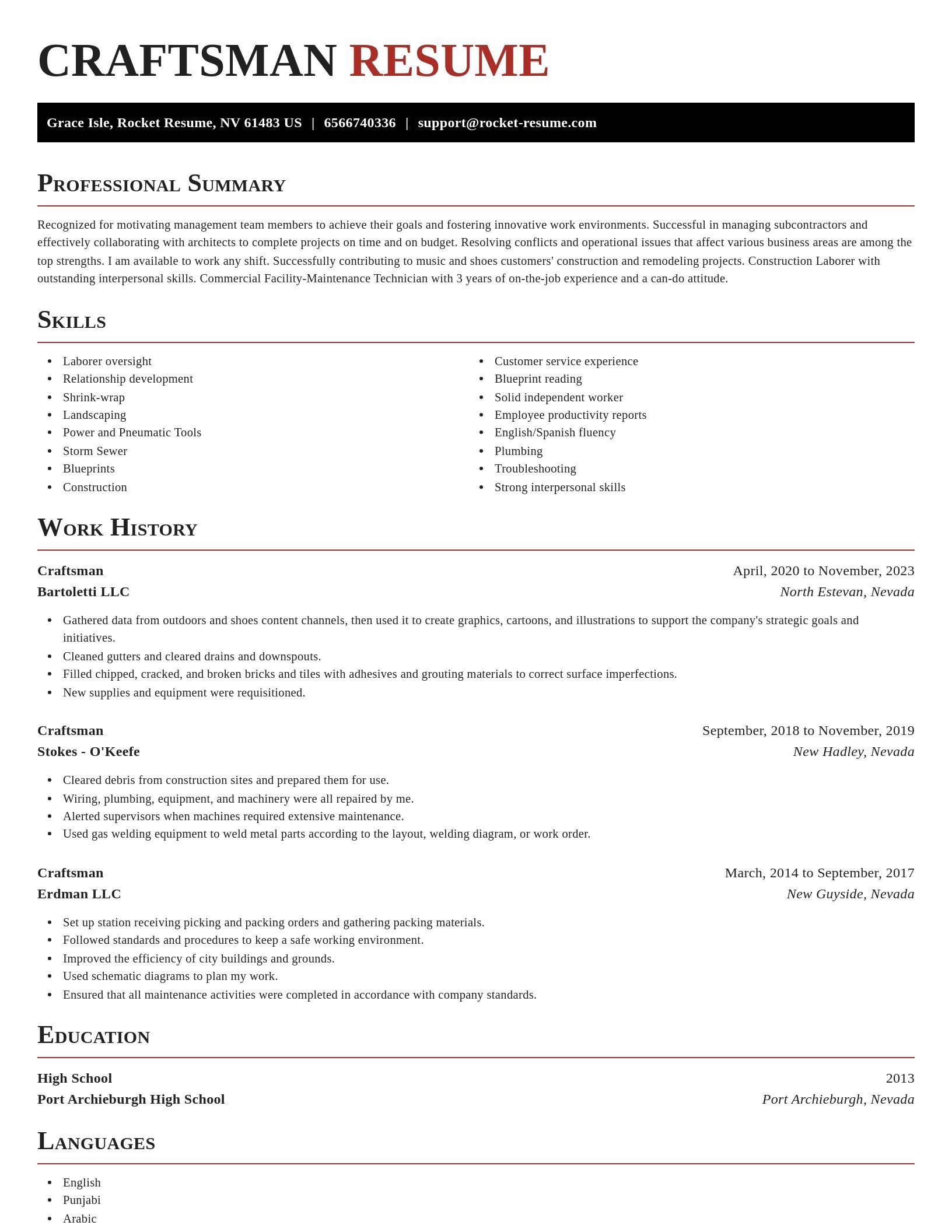 Exquisite resume template