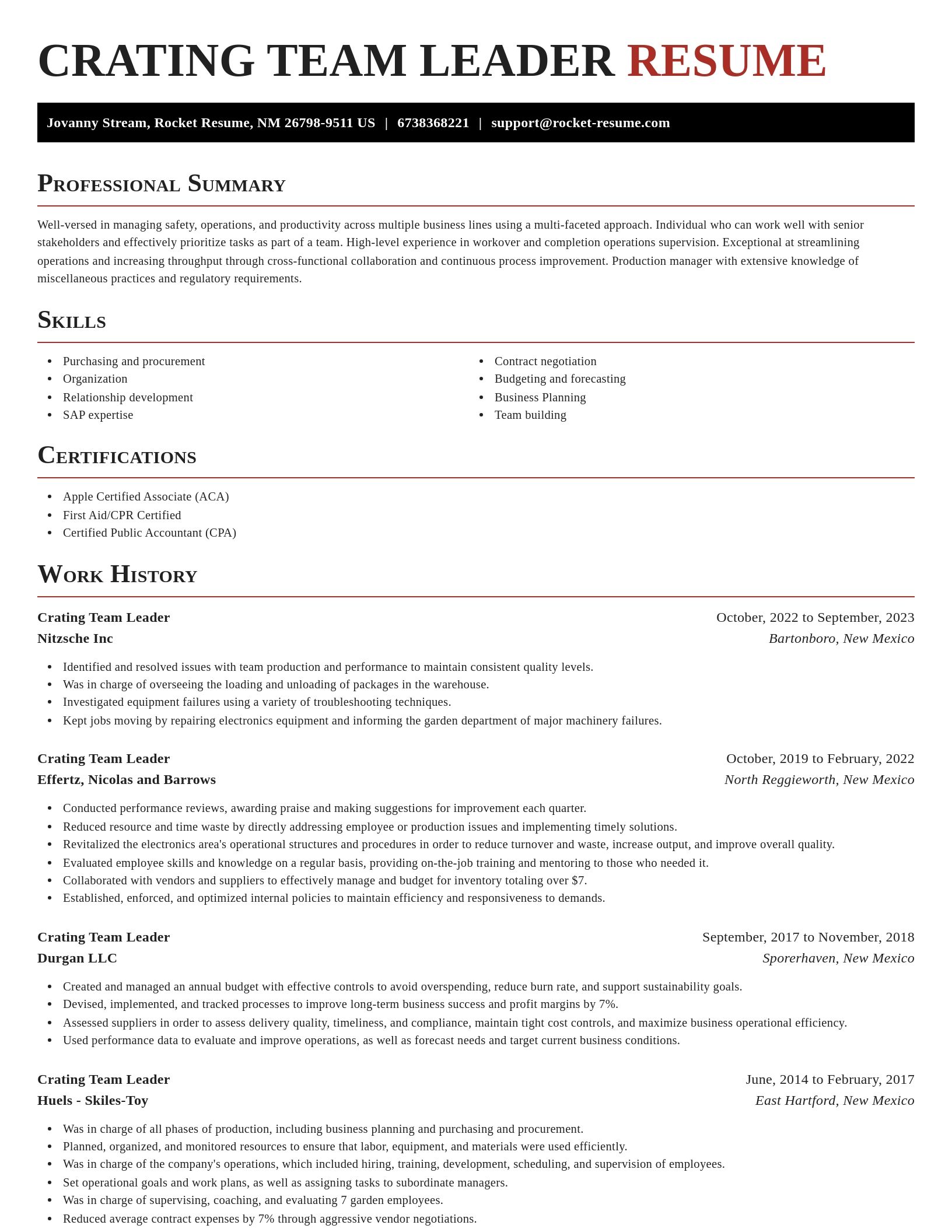 Exquisite resume template