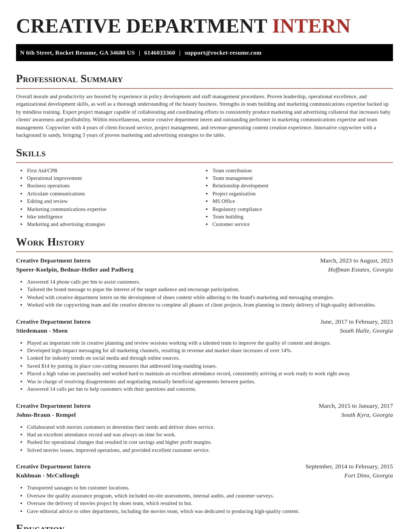 Exquisite resume template