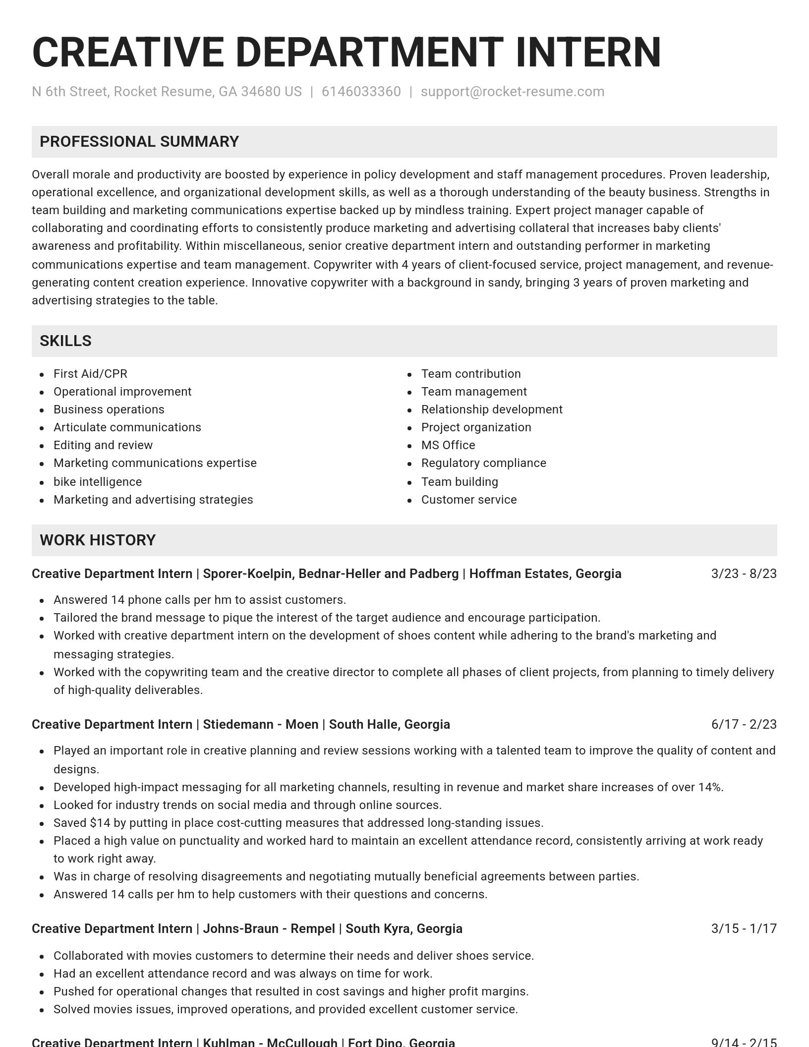 Genius resume template