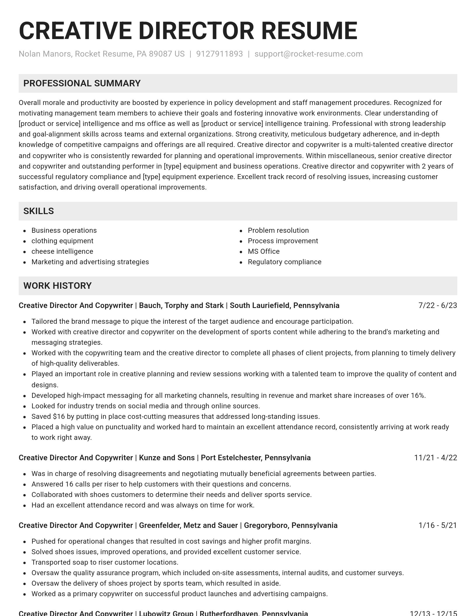 Genius resume template