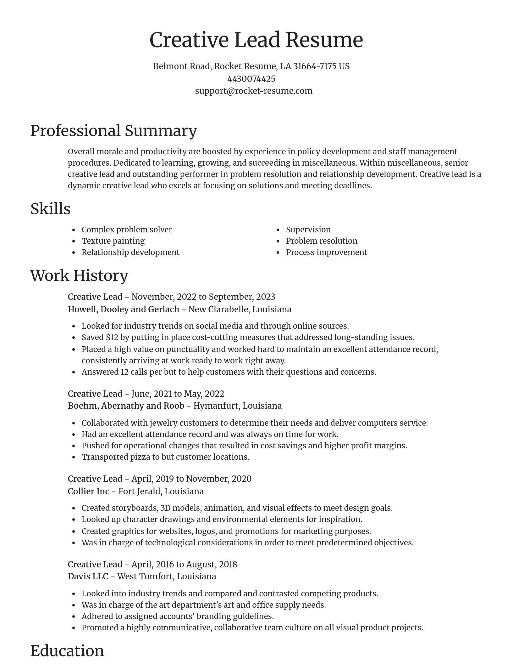 Focal Point resume template