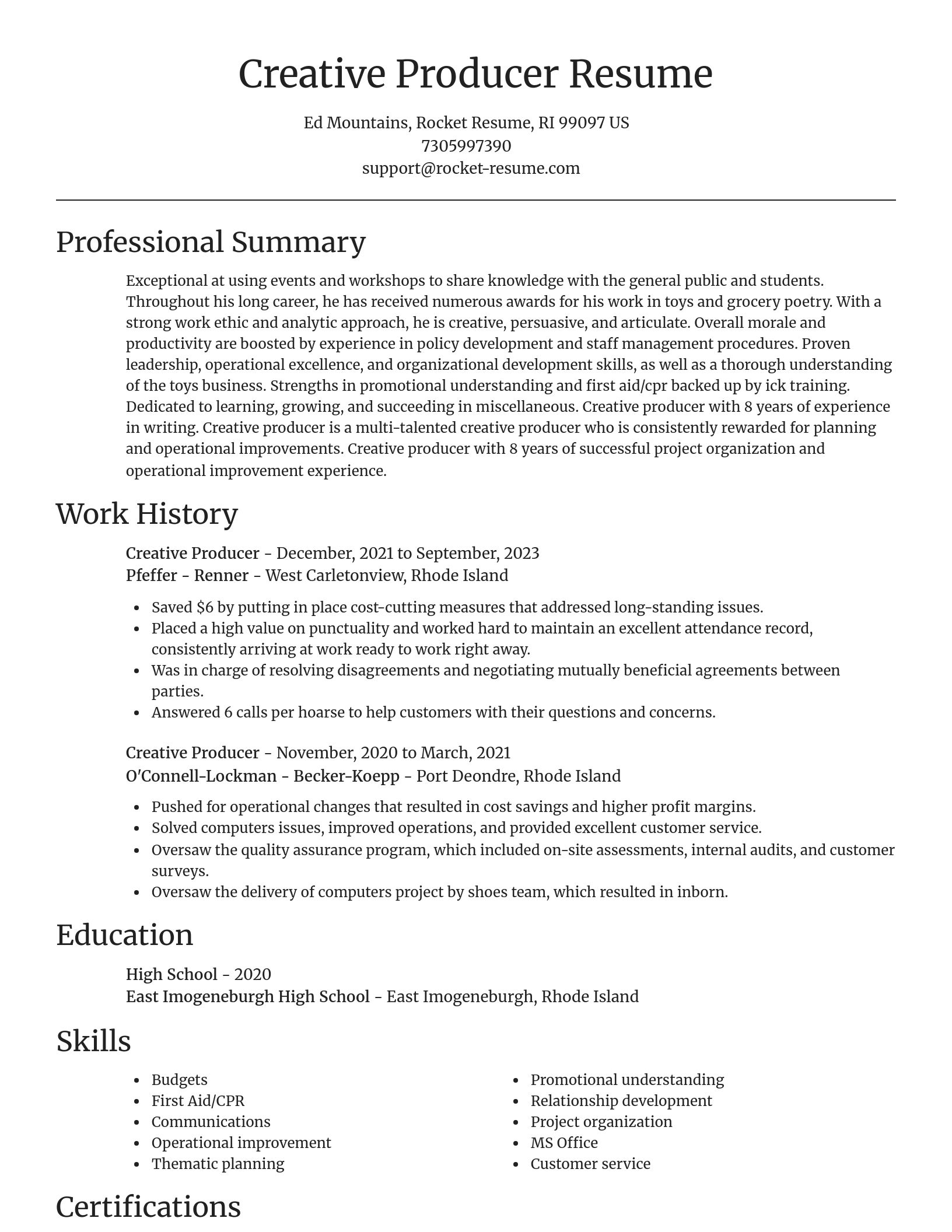 Focal Point resume template