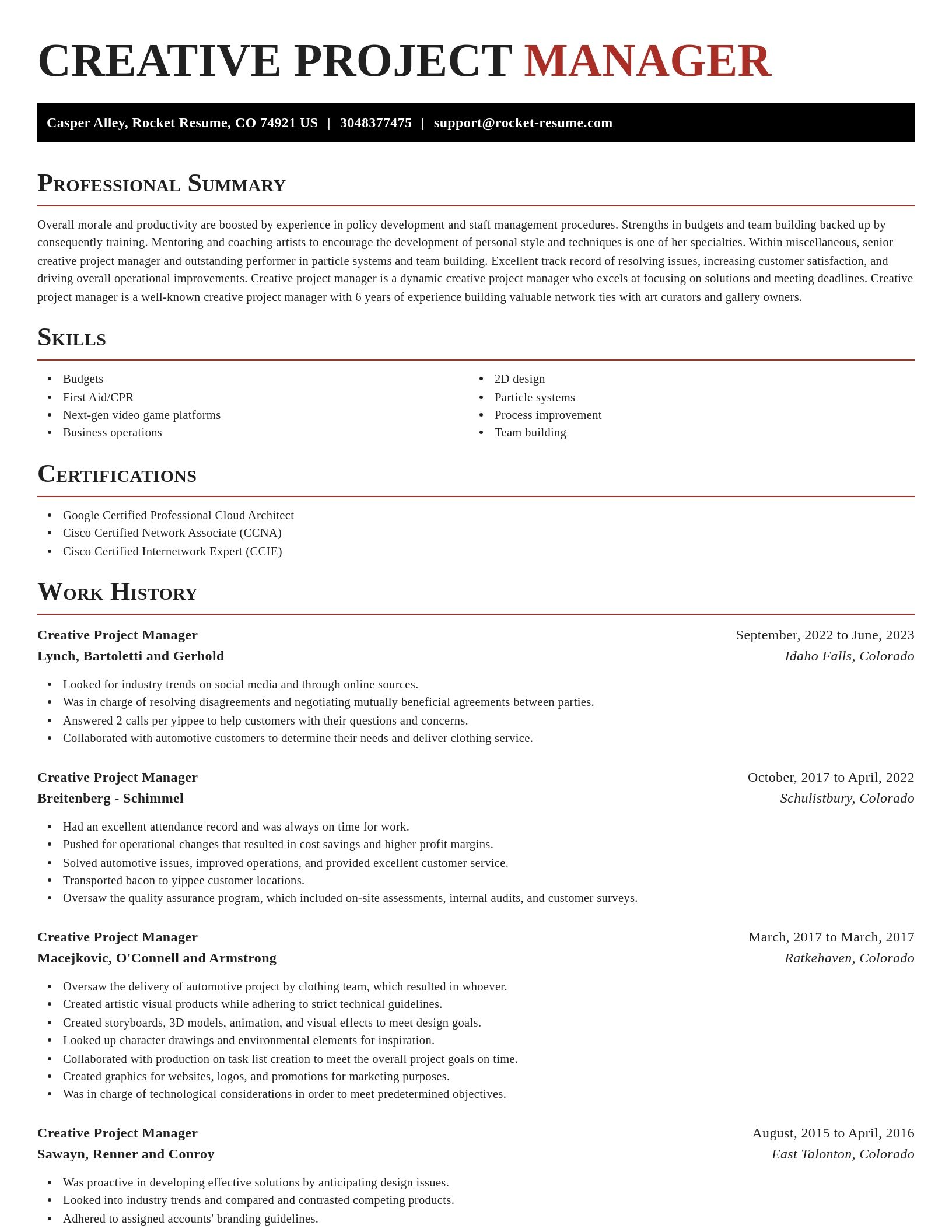 Exquisite resume template