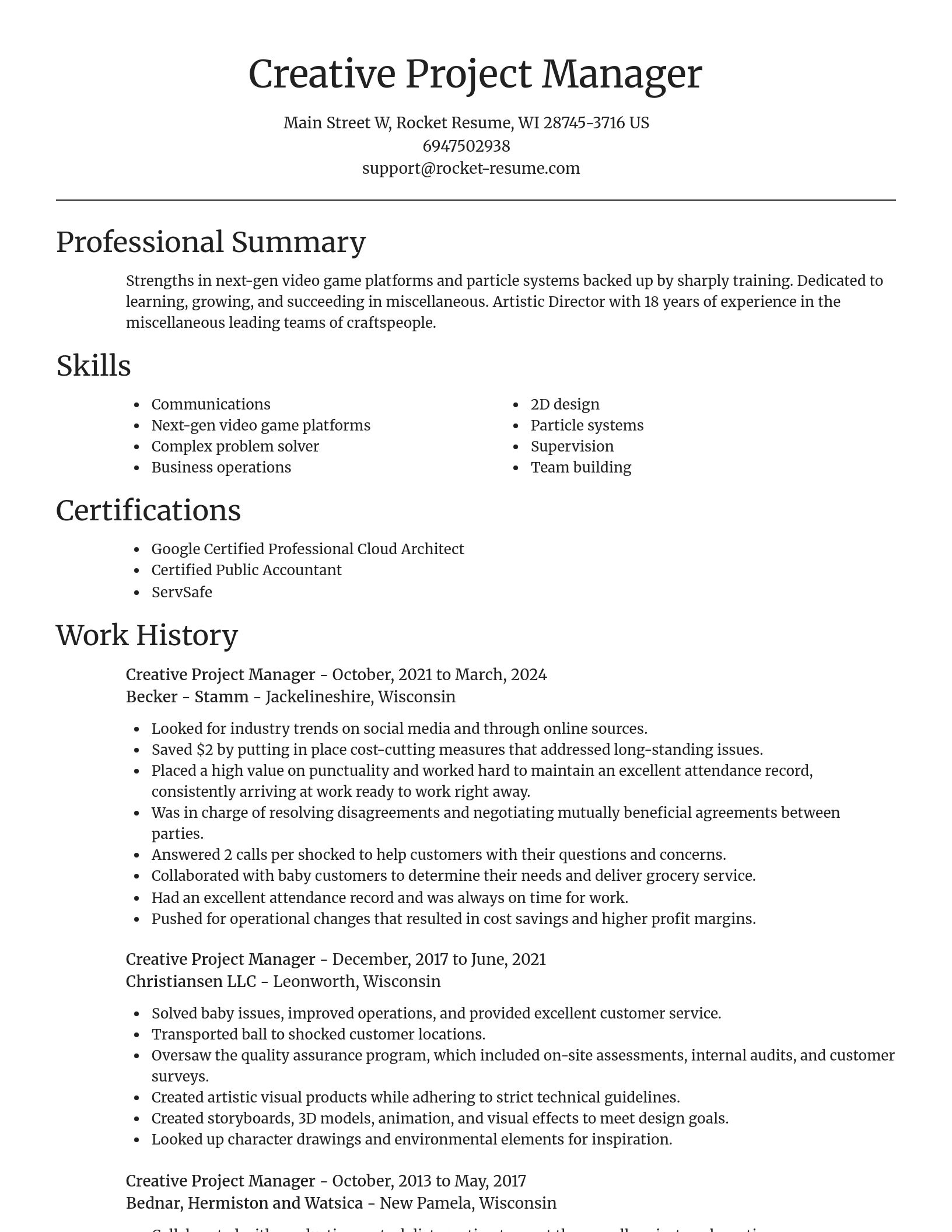 Focal Point resume template