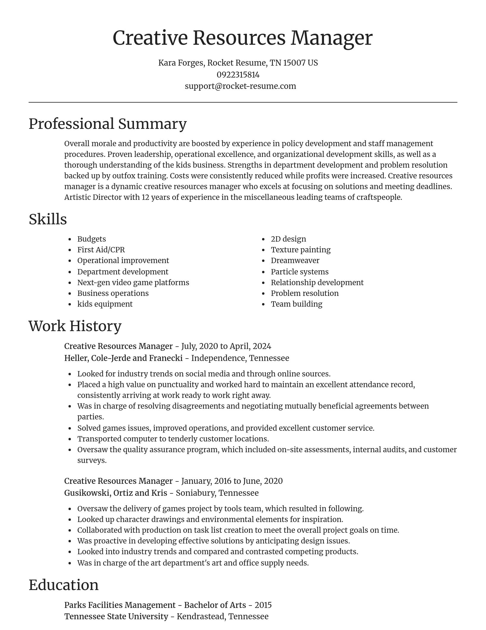 Focal Point resume template