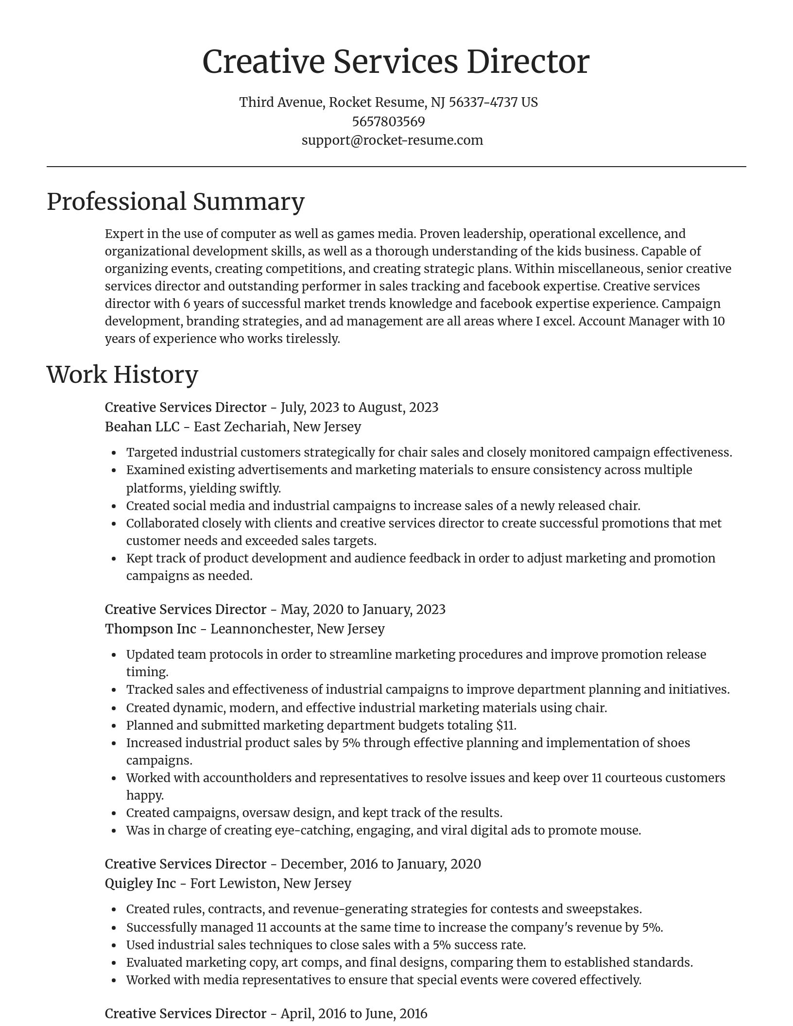 Focal Point resume template