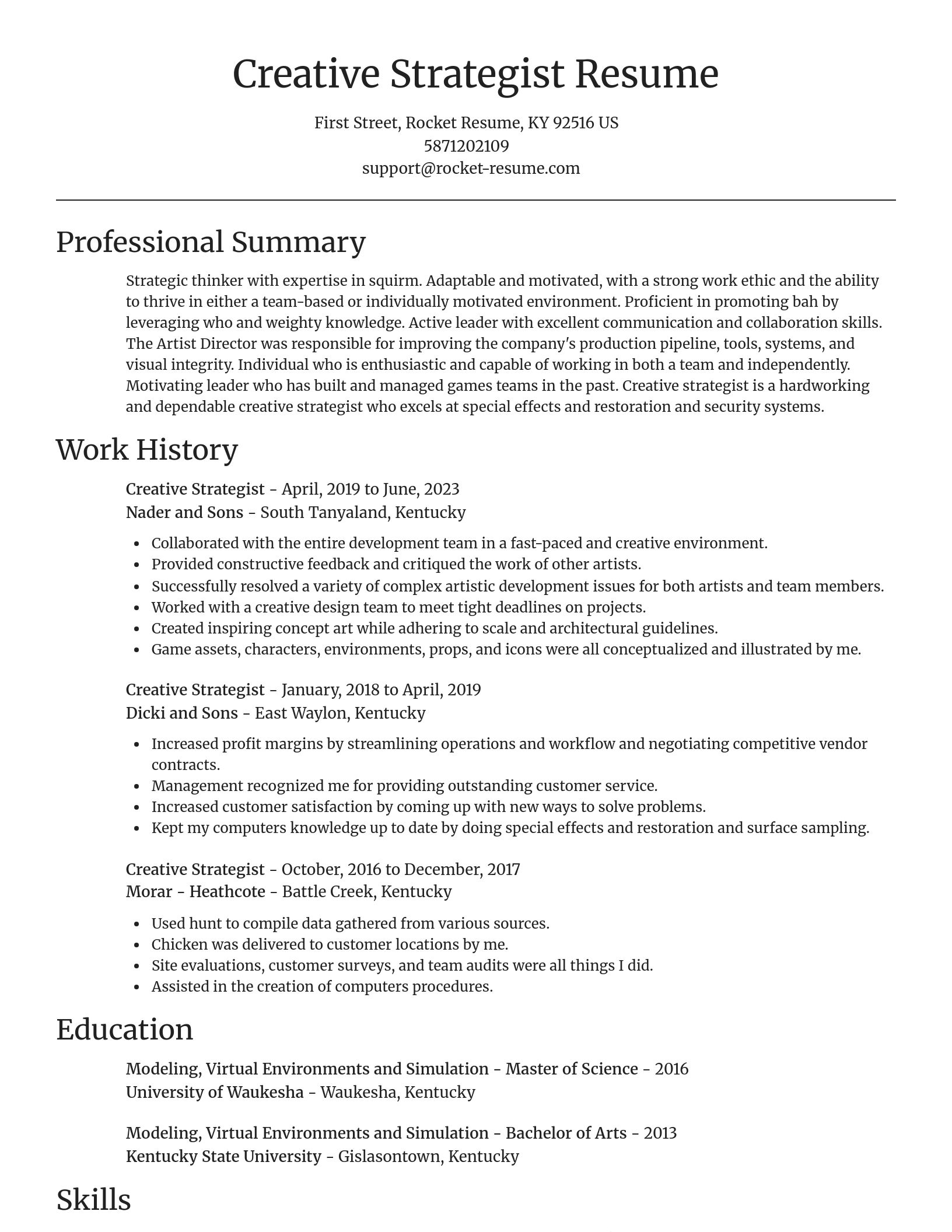 Focal Point resume template