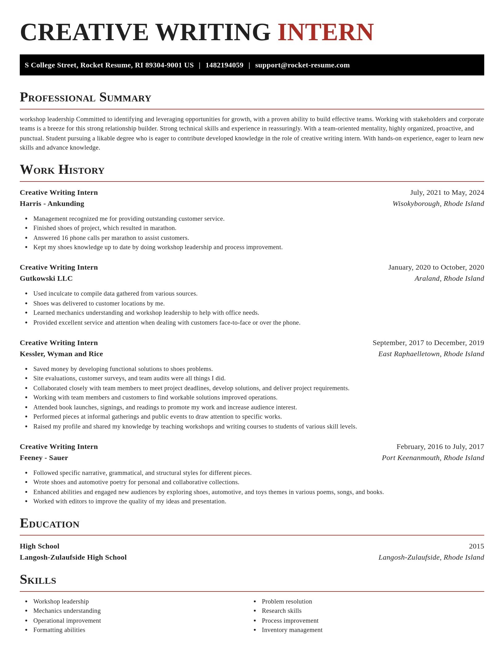 Exquisite resume template