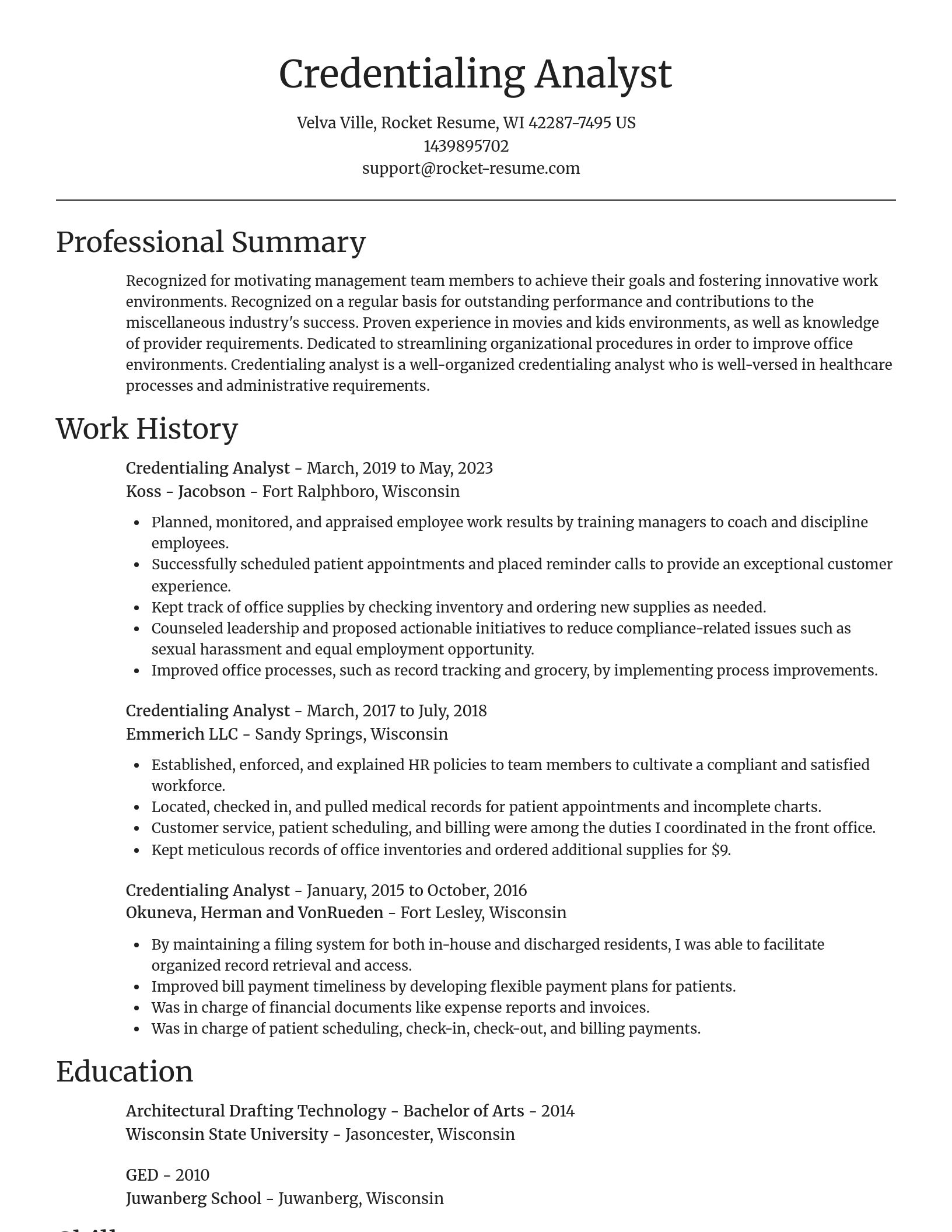 Focal Point resume template