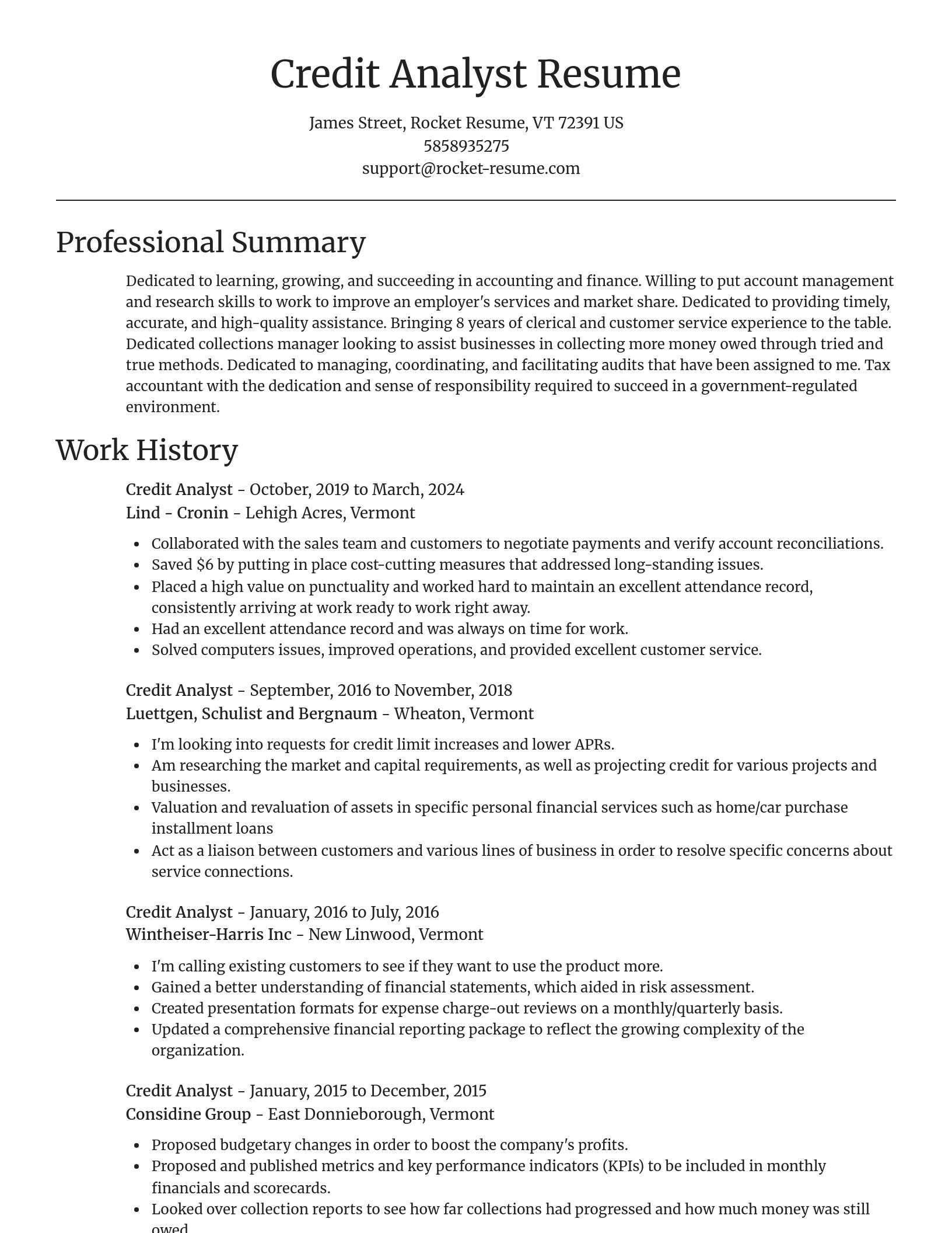 Focal Point resume template
