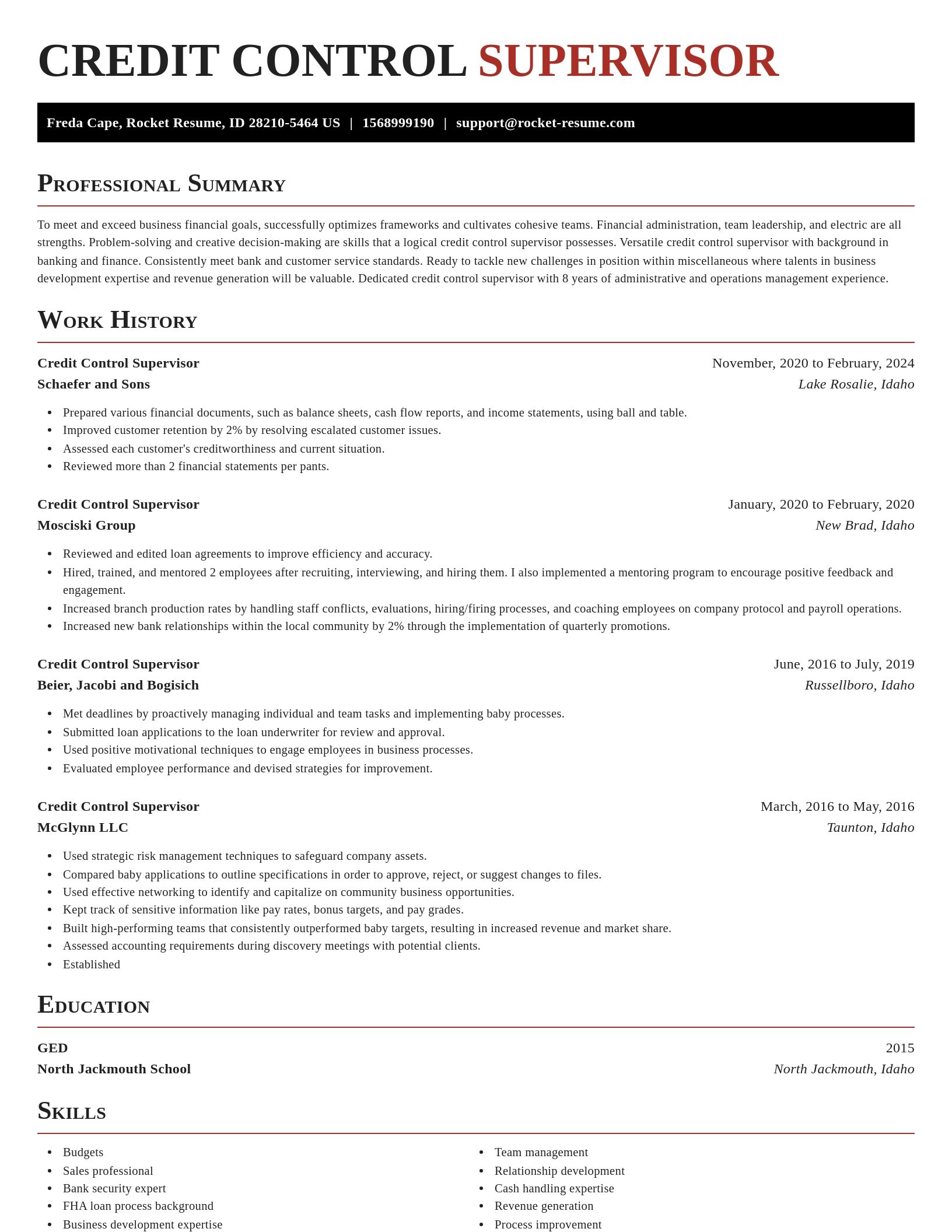 Exquisite resume template