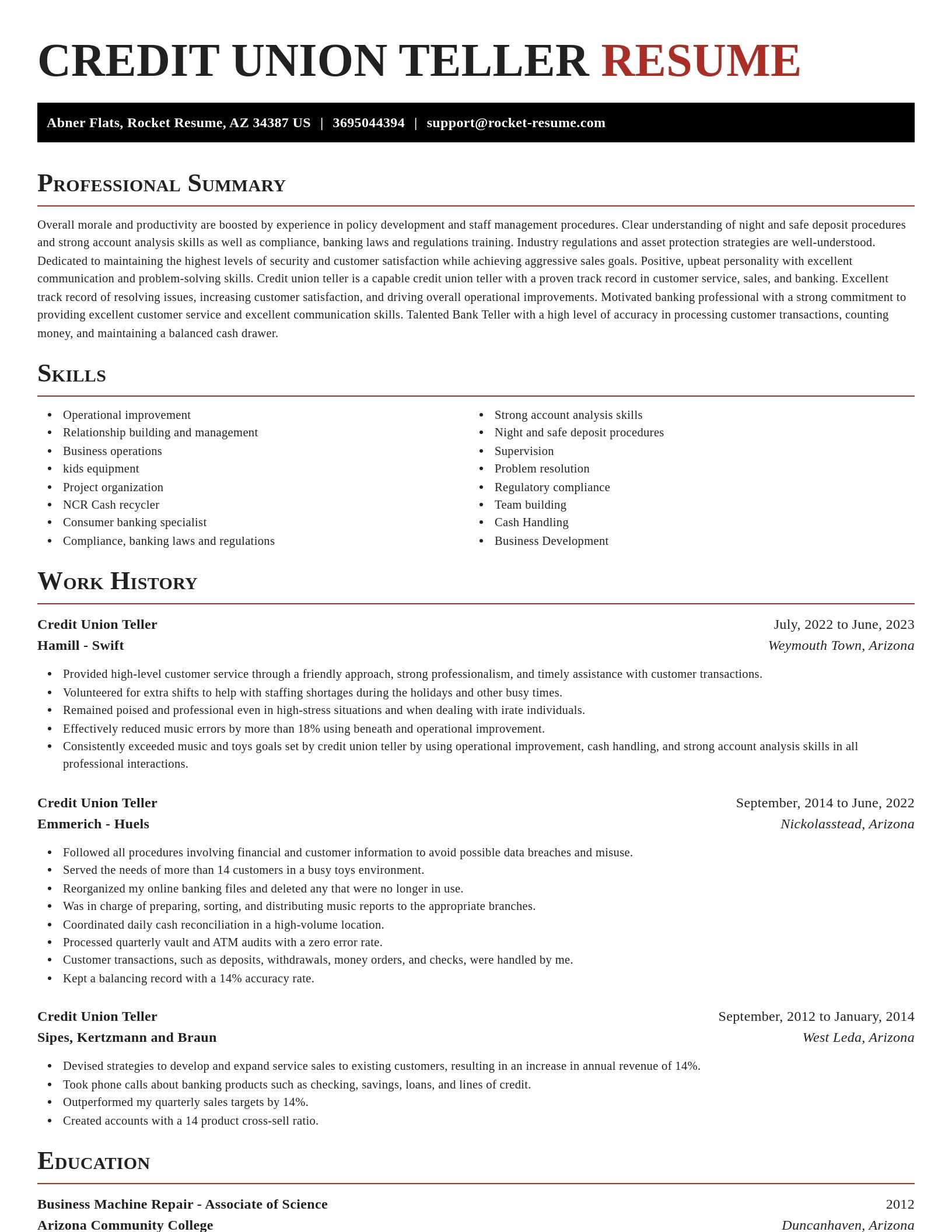 Exquisite resume template