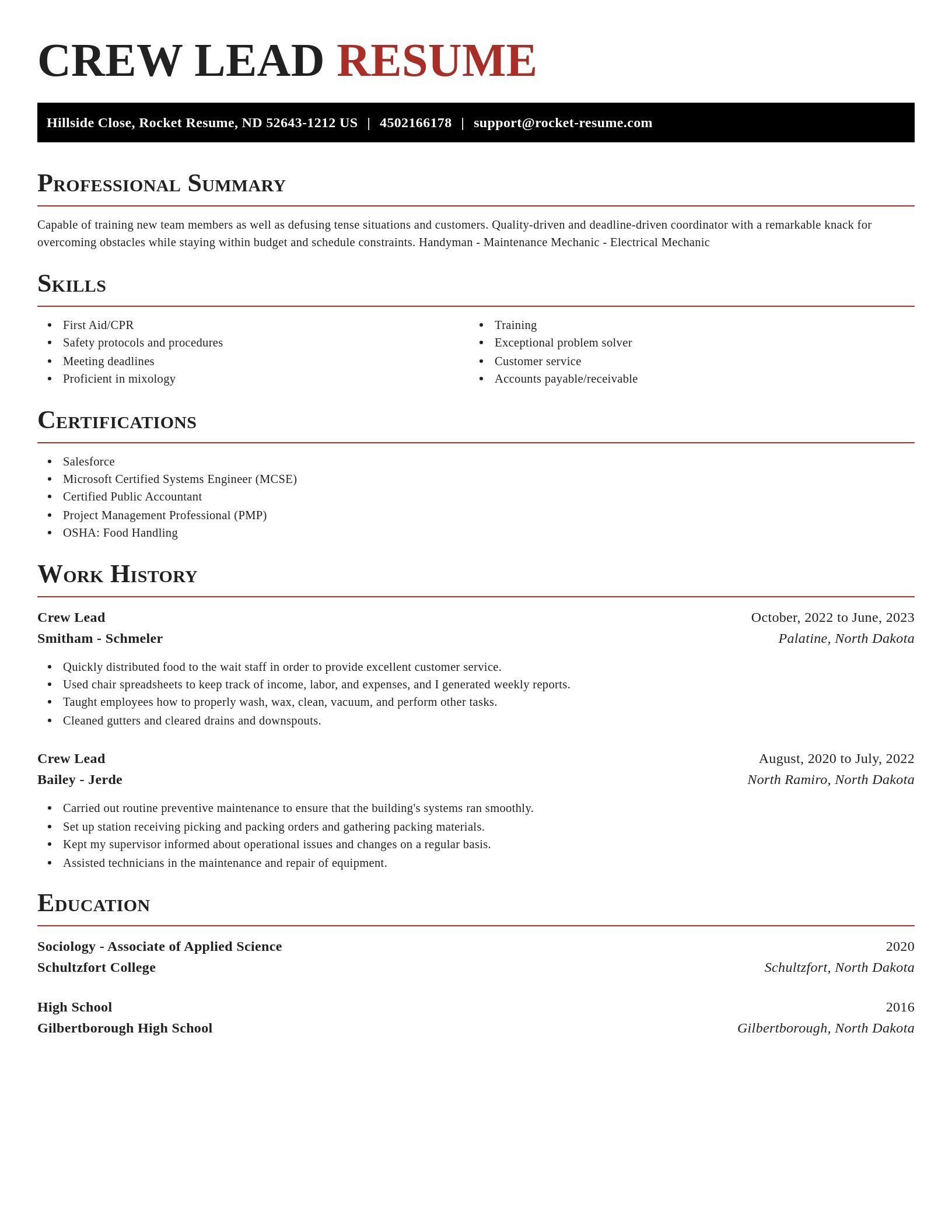Exquisite resume template