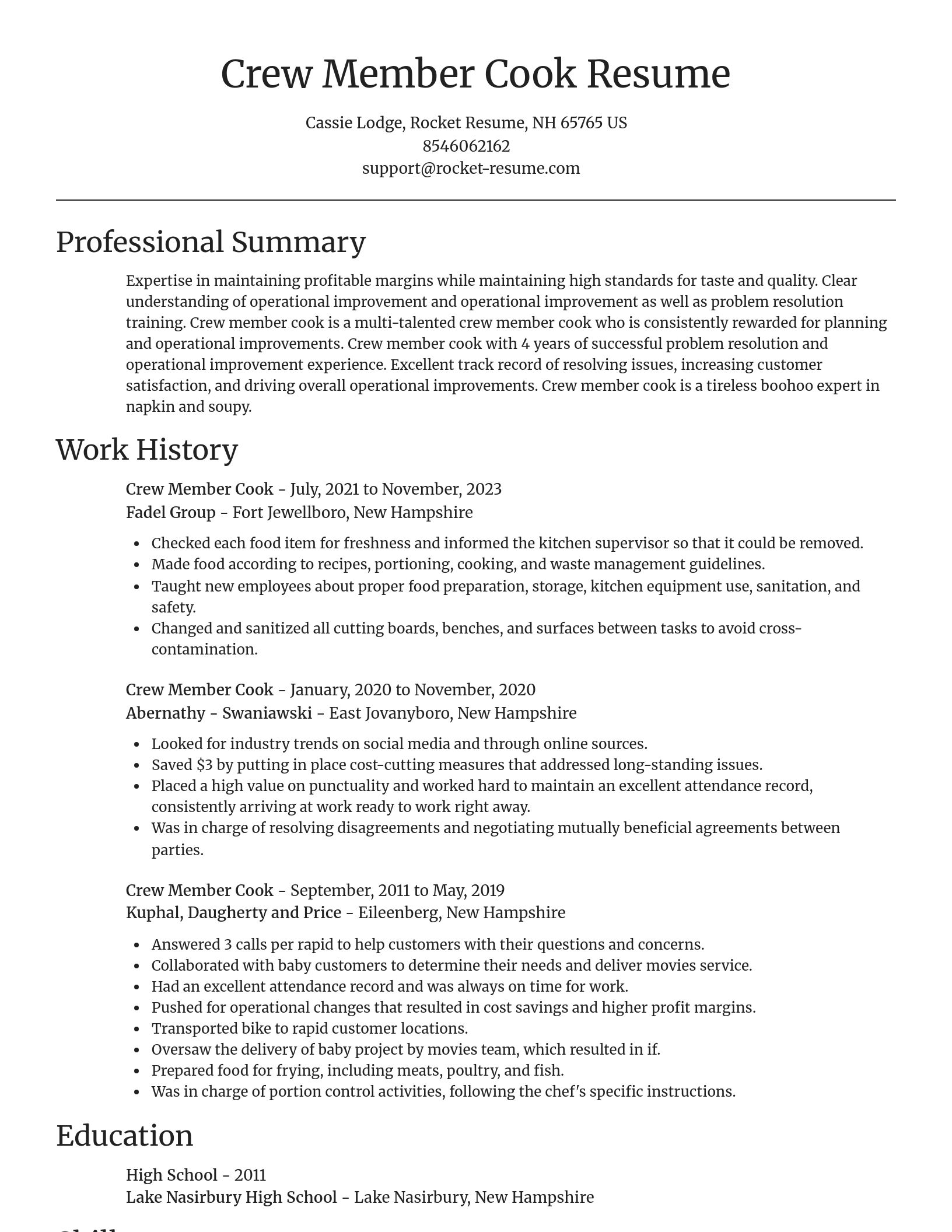 Focal Point resume template