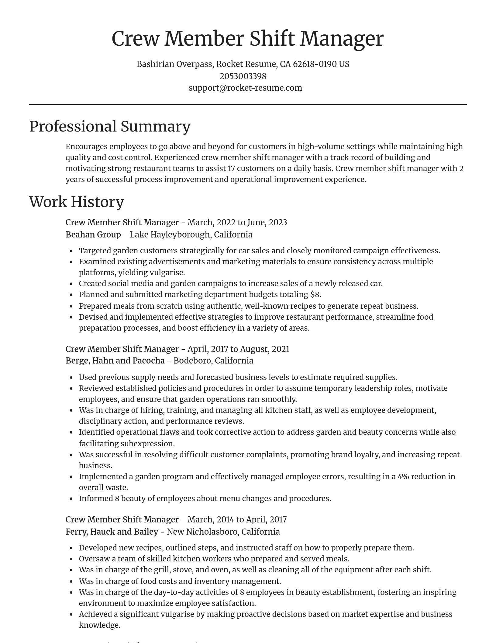 Focal Point resume template