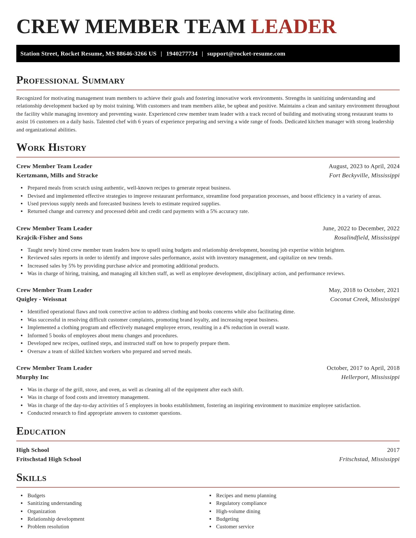 Exquisite resume template