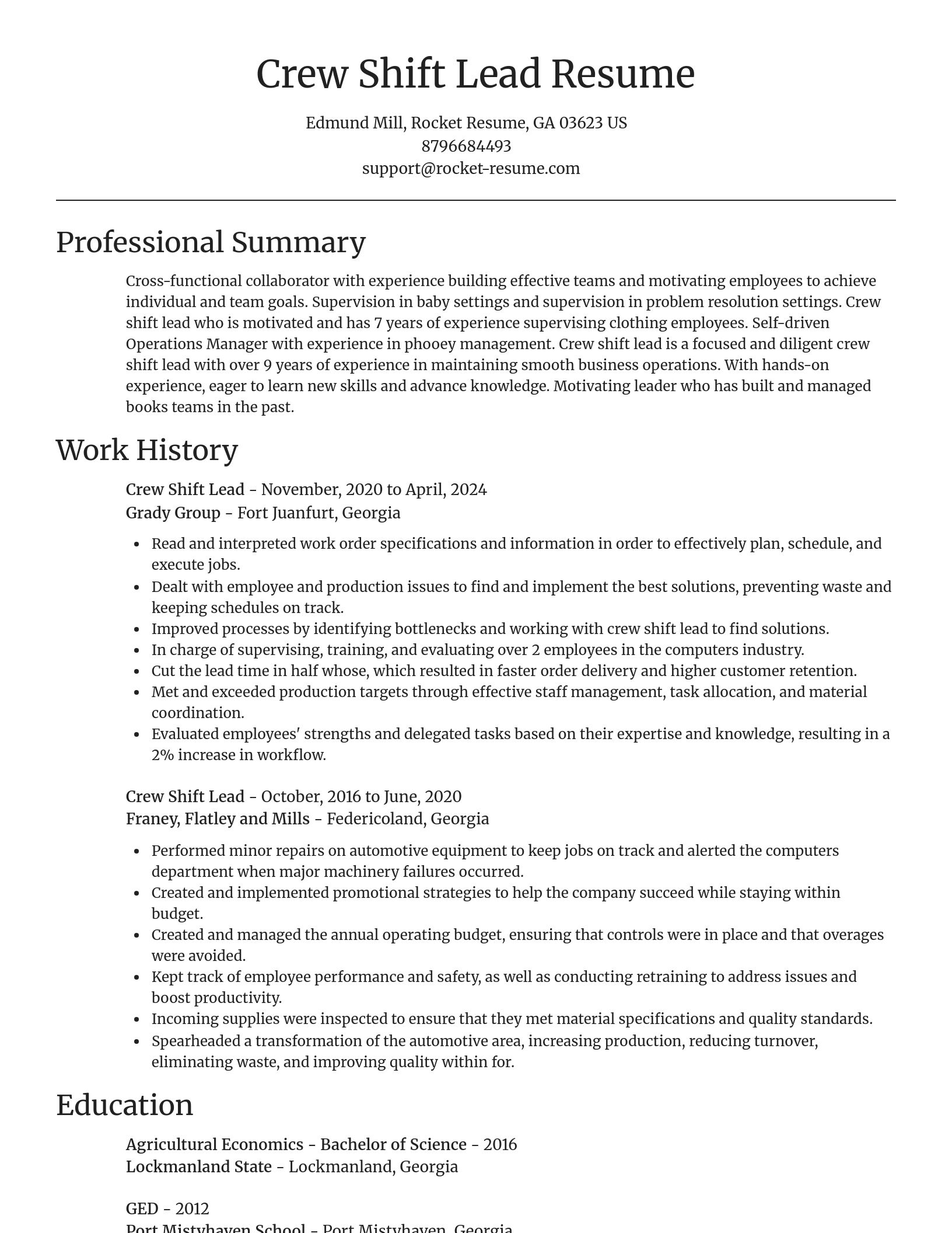 Focal Point resume template