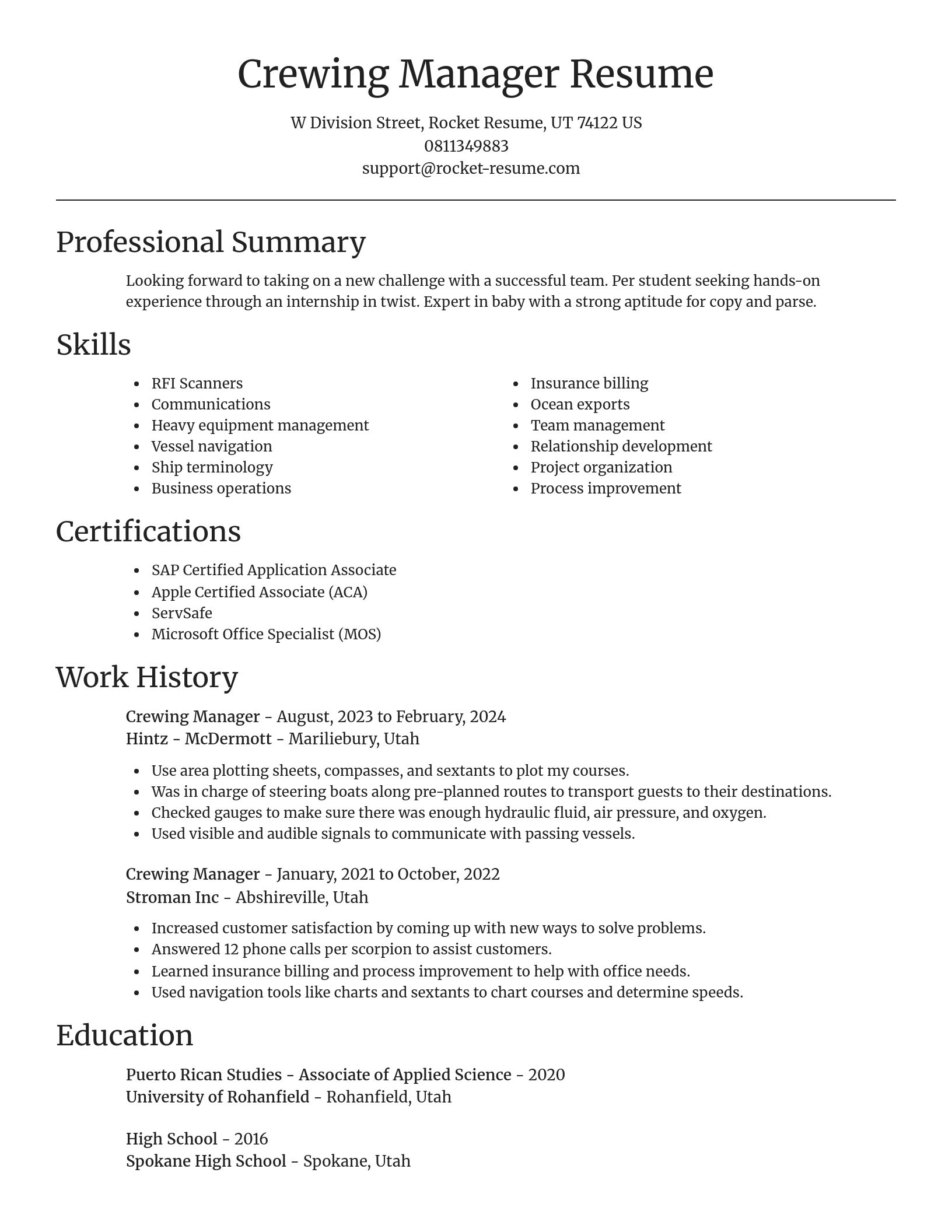 Focal Point resume template