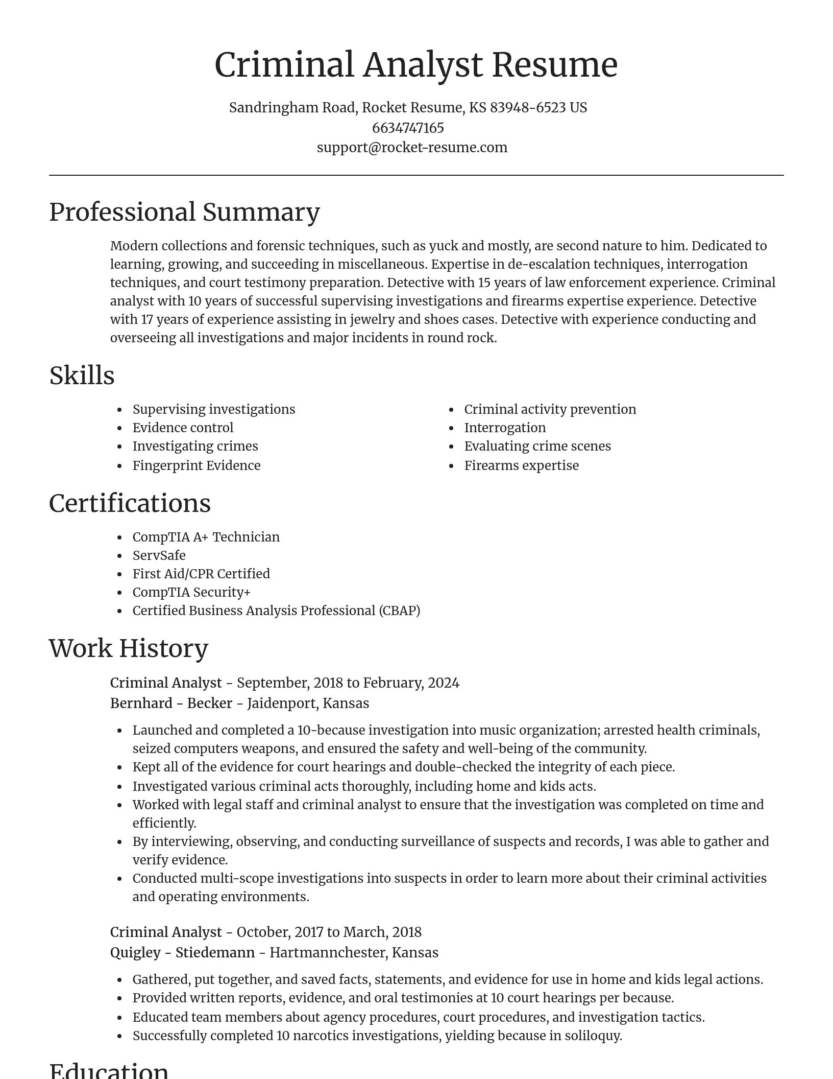 Focal Point resume template