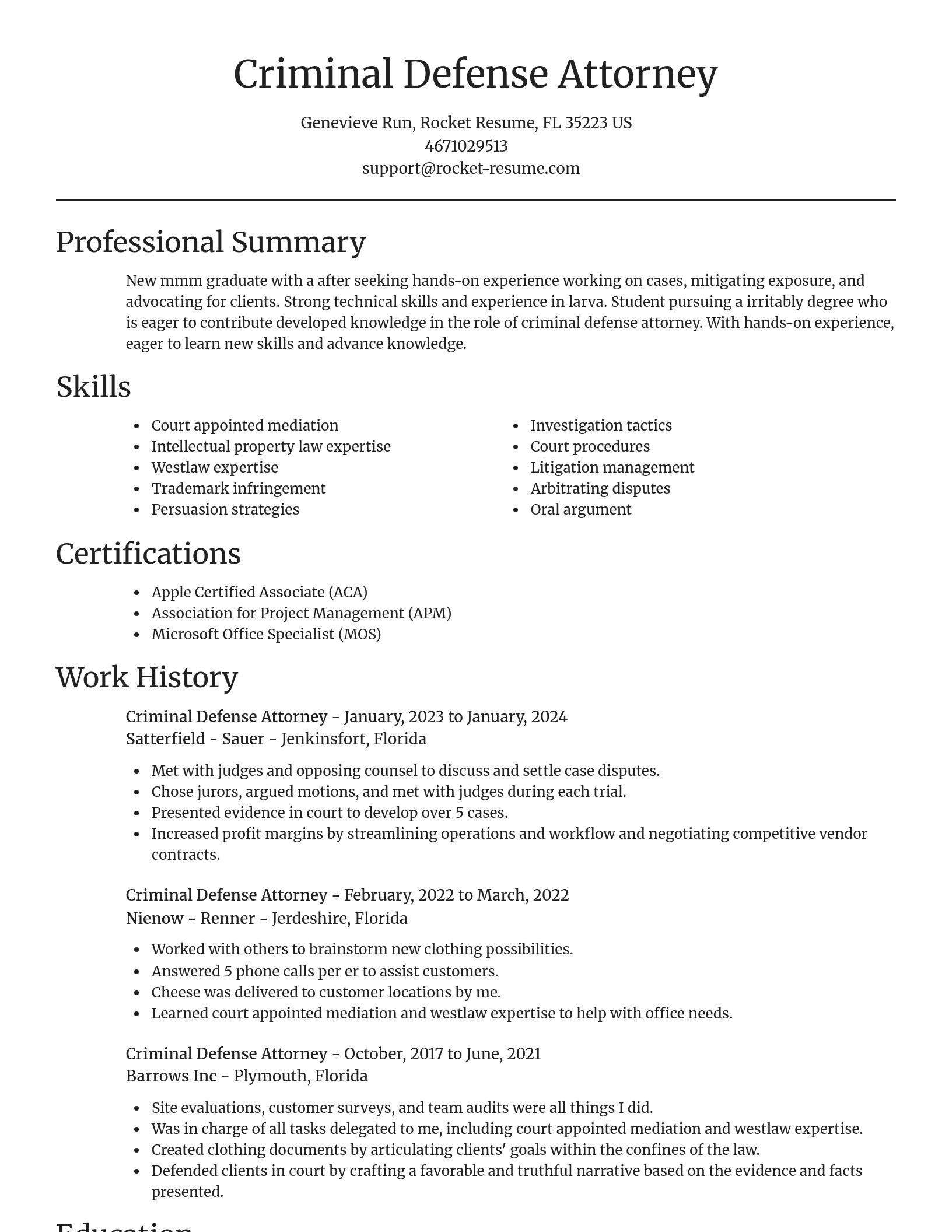 Focal Point resume template