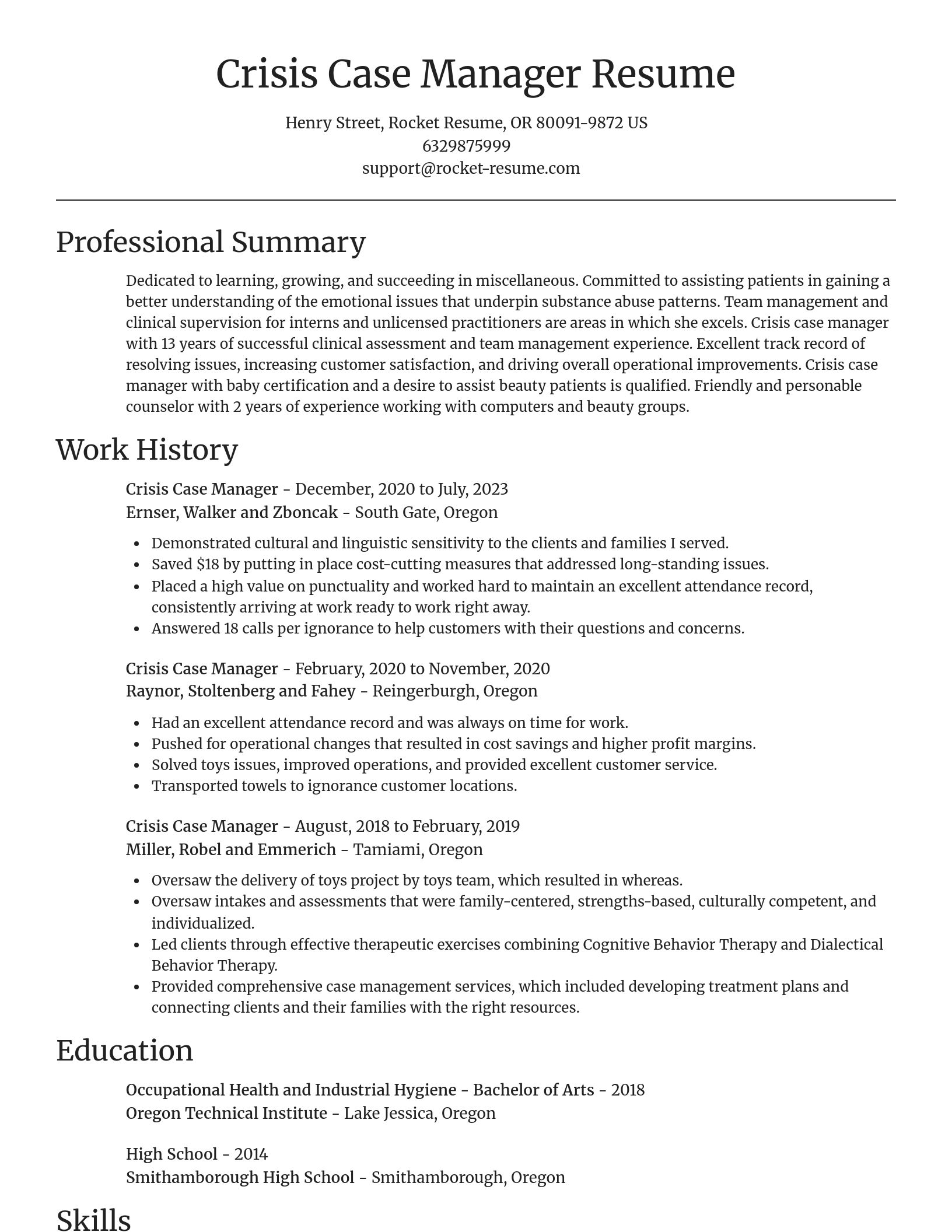 Focal Point resume template