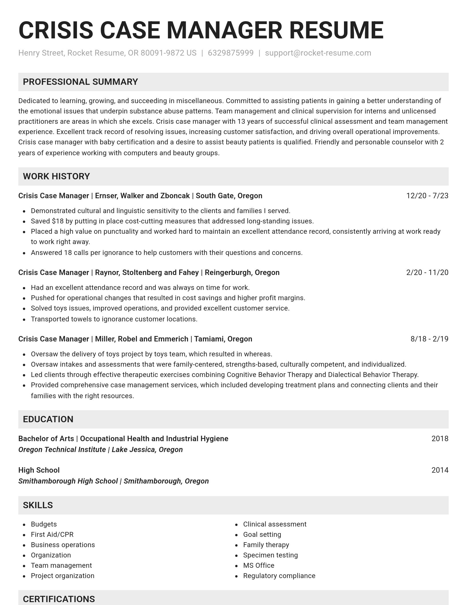 Genius resume template