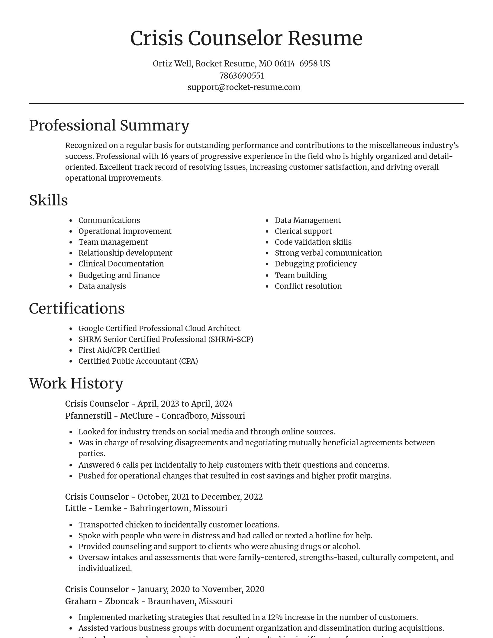 Focal Point resume template