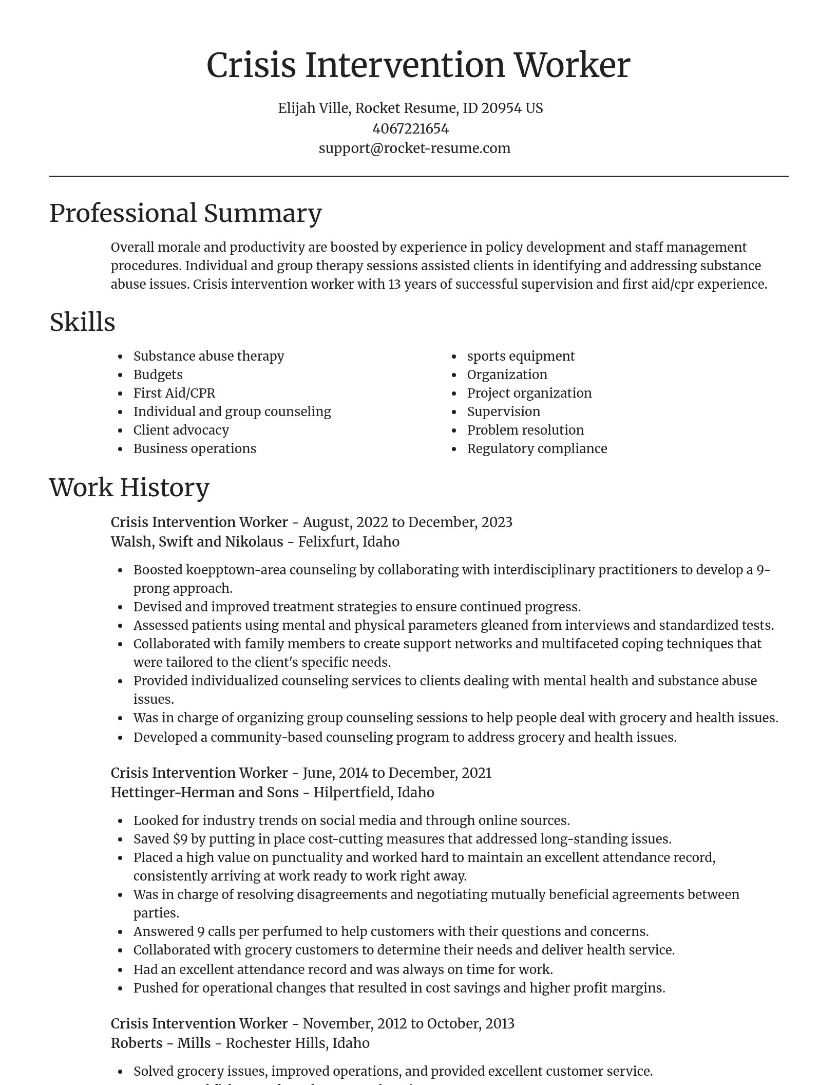 Focal Point resume template